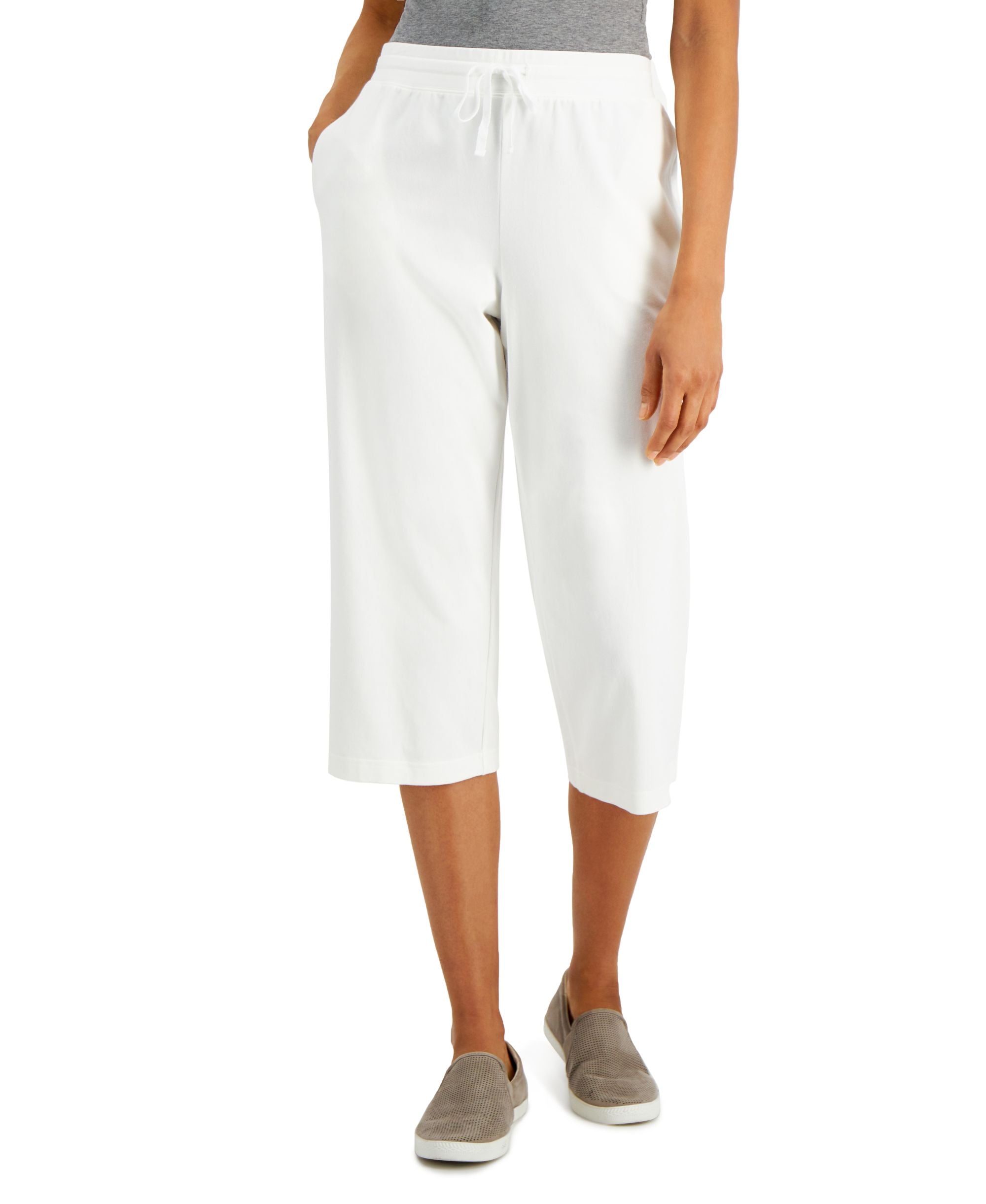 Knit Capri-Length Comfort-Waist Signature Pants