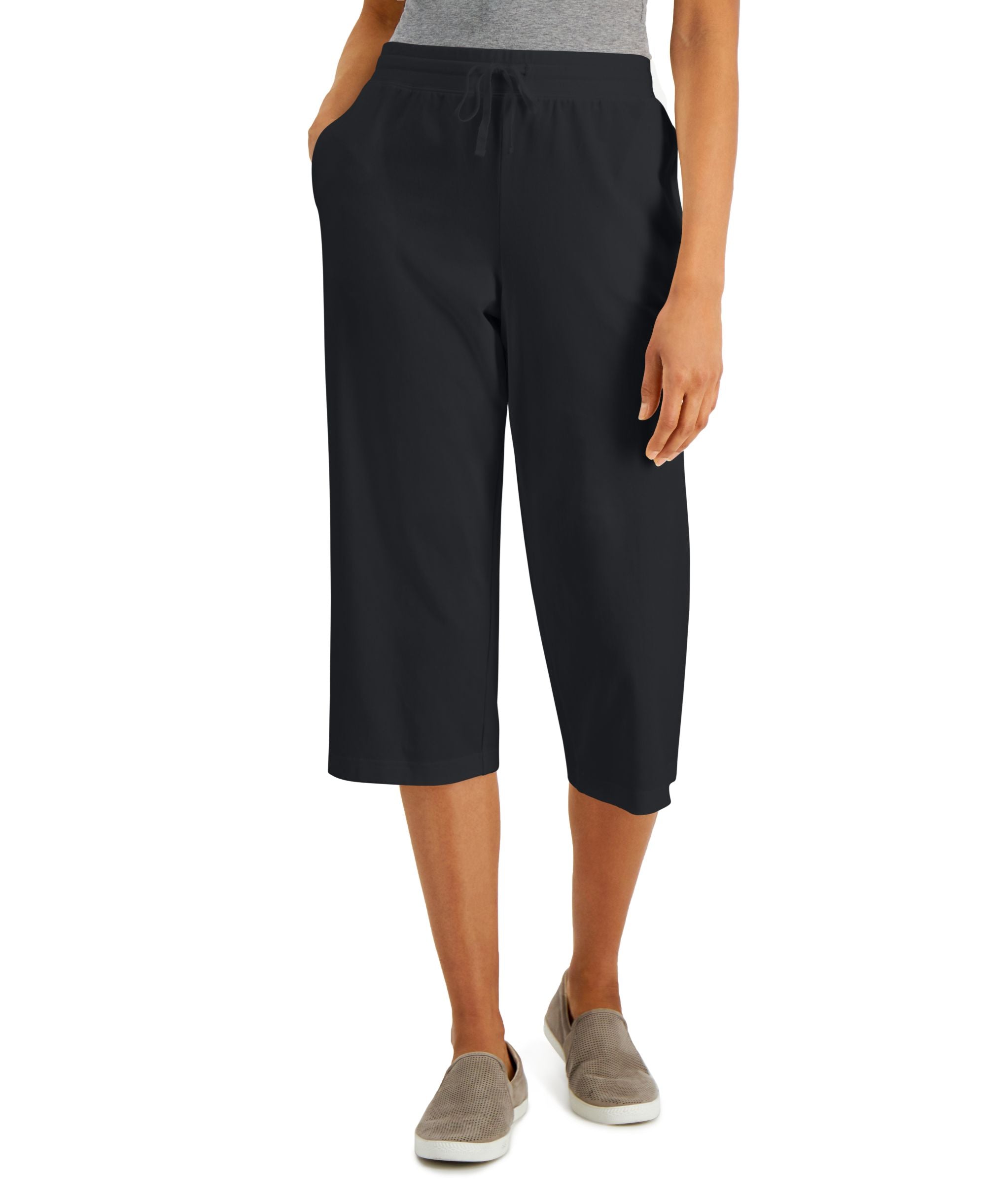 Knit Capri-Length Comfort-Waist Signature Pants