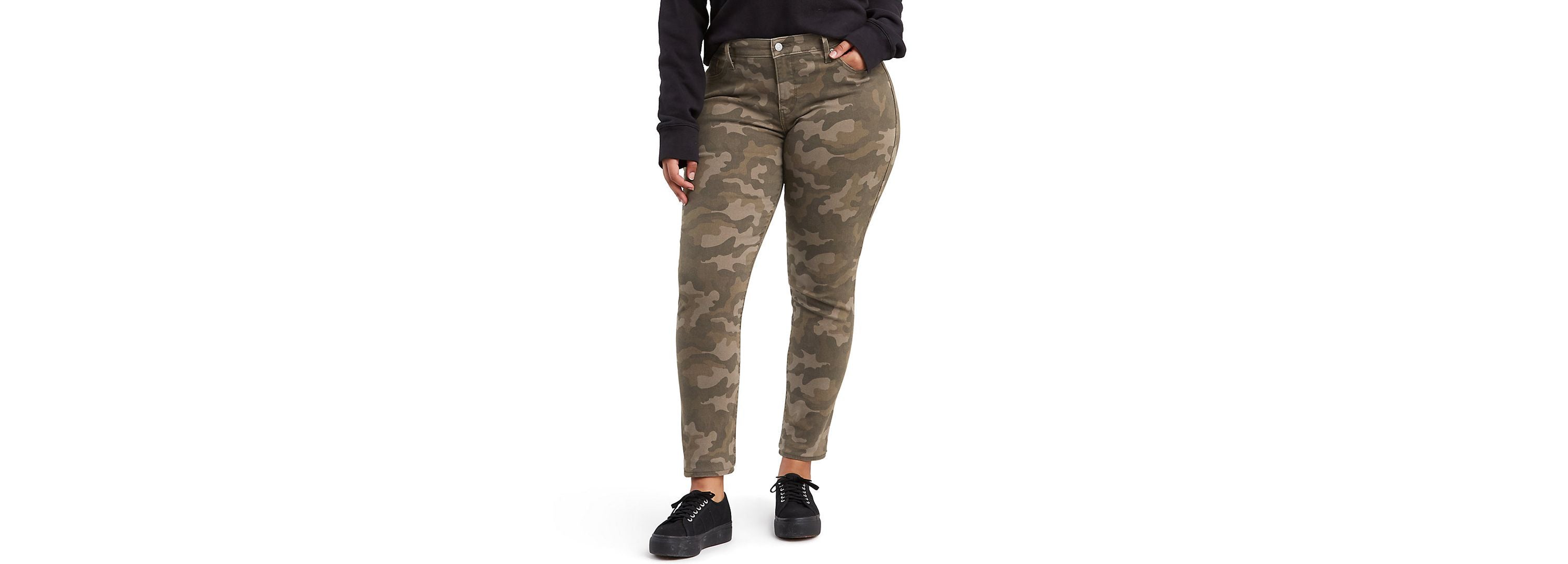 Modern Plus Size 311 Camo-Print Shaping Skinny-Fit Premium Jeans