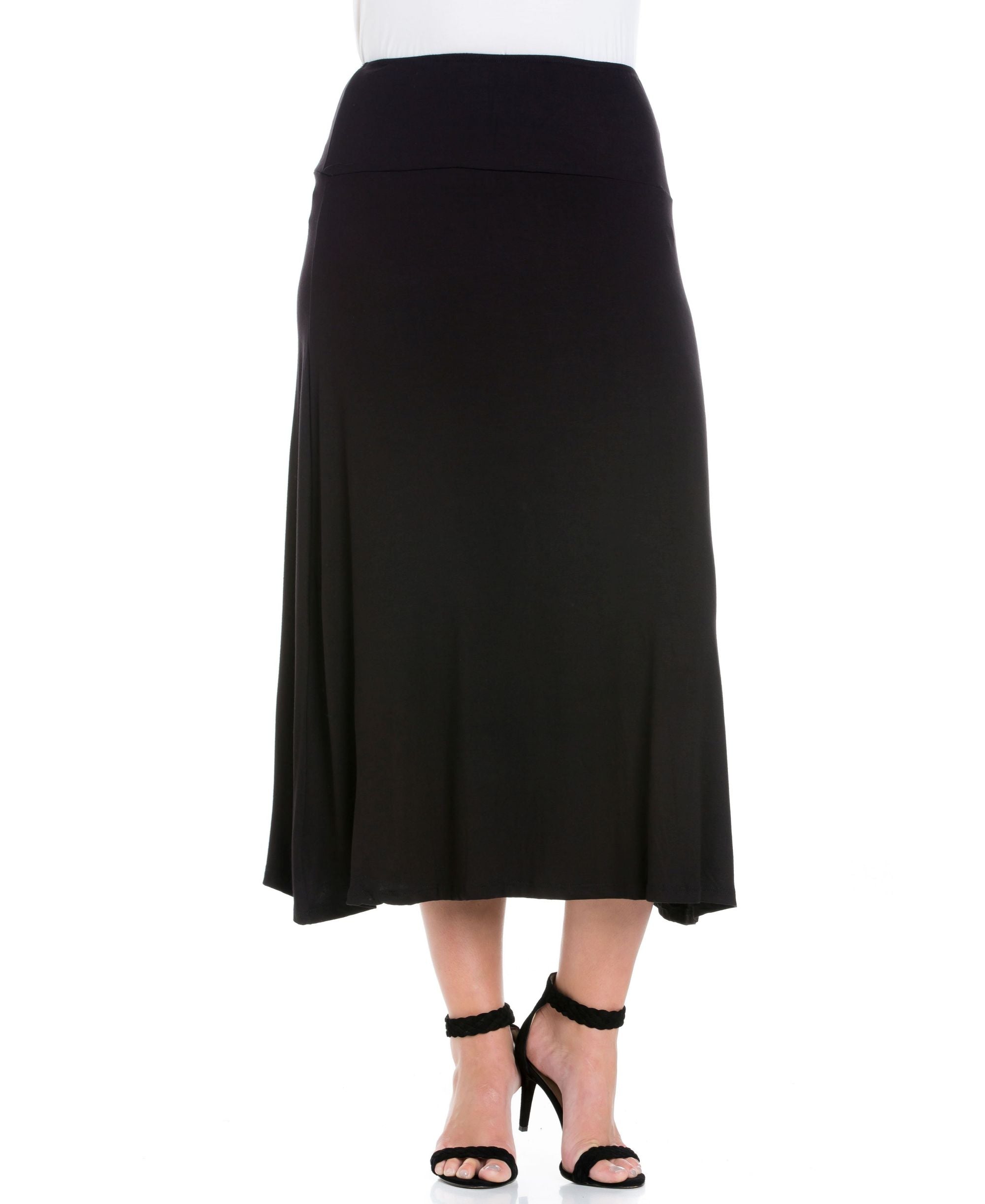 Plus Size Maxi Modern Skirt