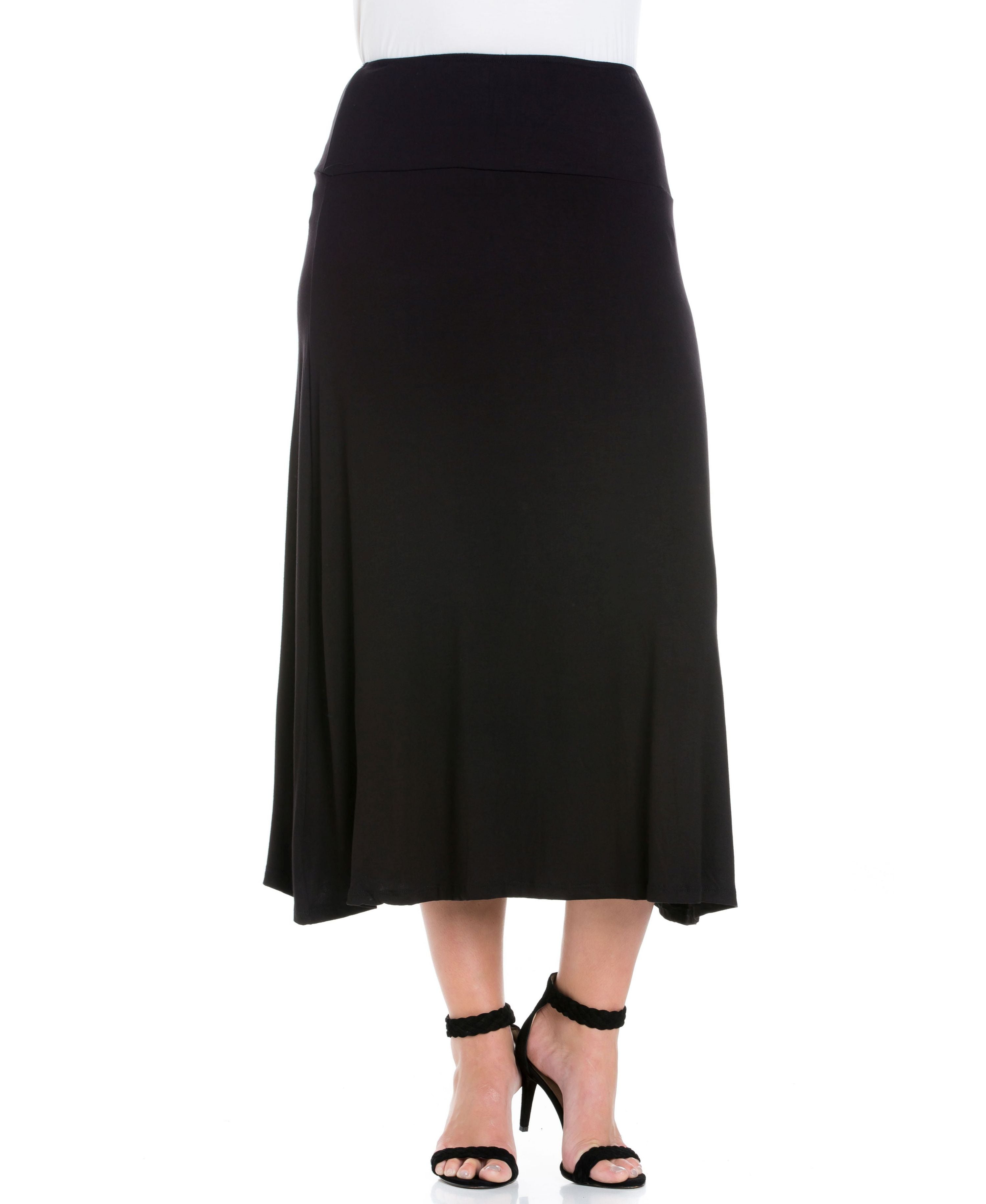 Plus Size Maxi Modern Skirt