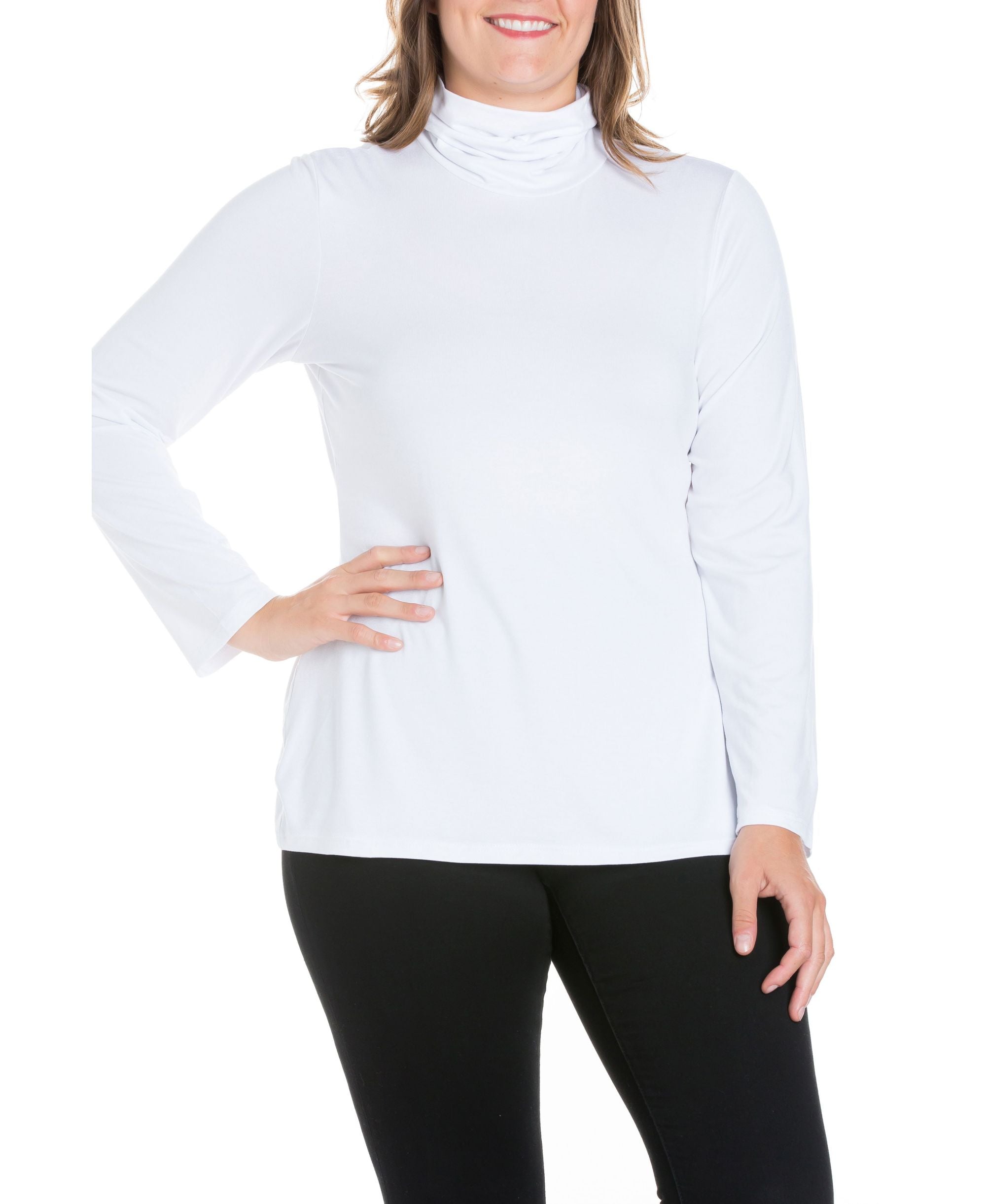 Women's Plus Size Timeless Turtleneck Premium Top
