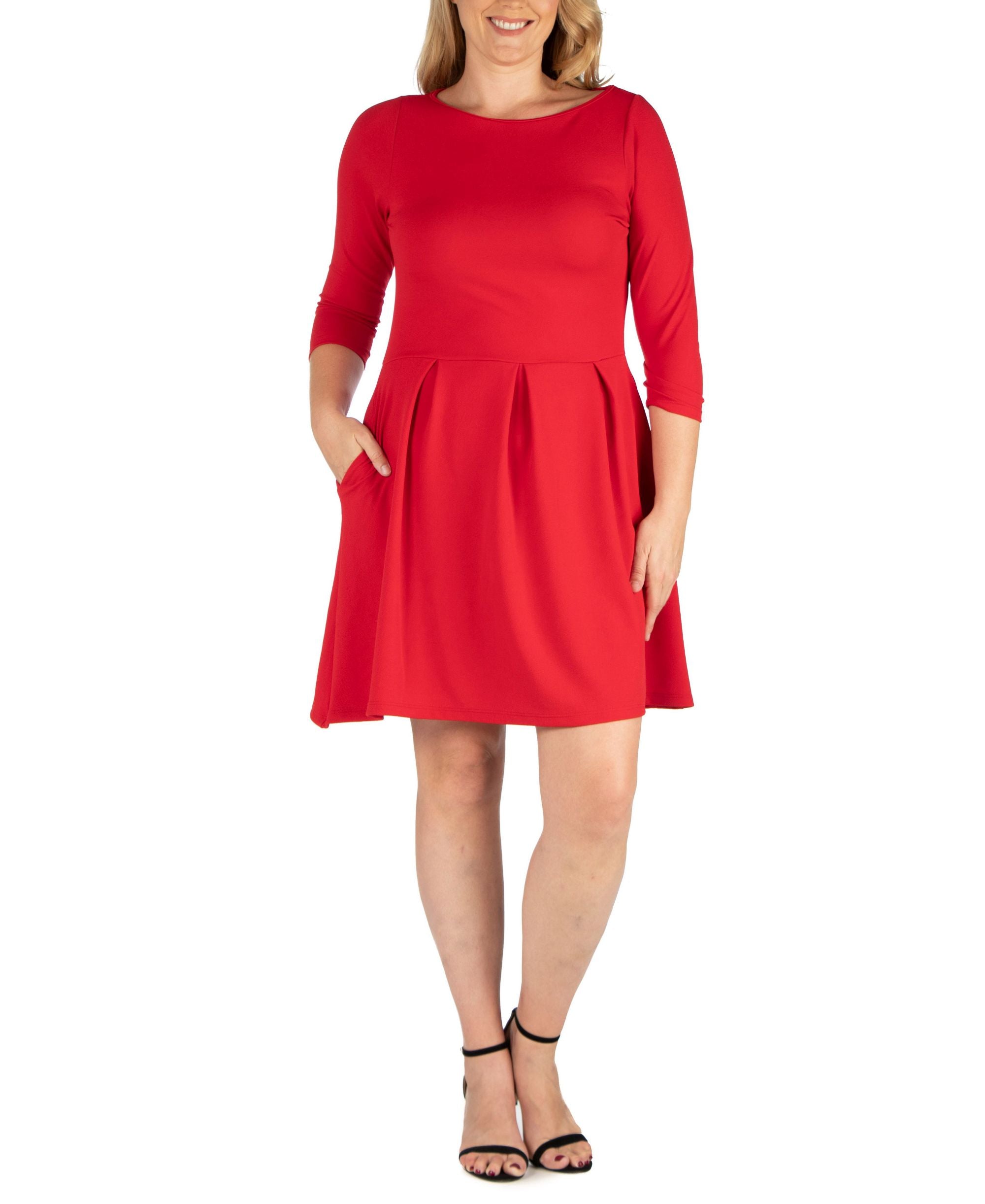 Women's Plus Size ideal Fit and Flare Dress