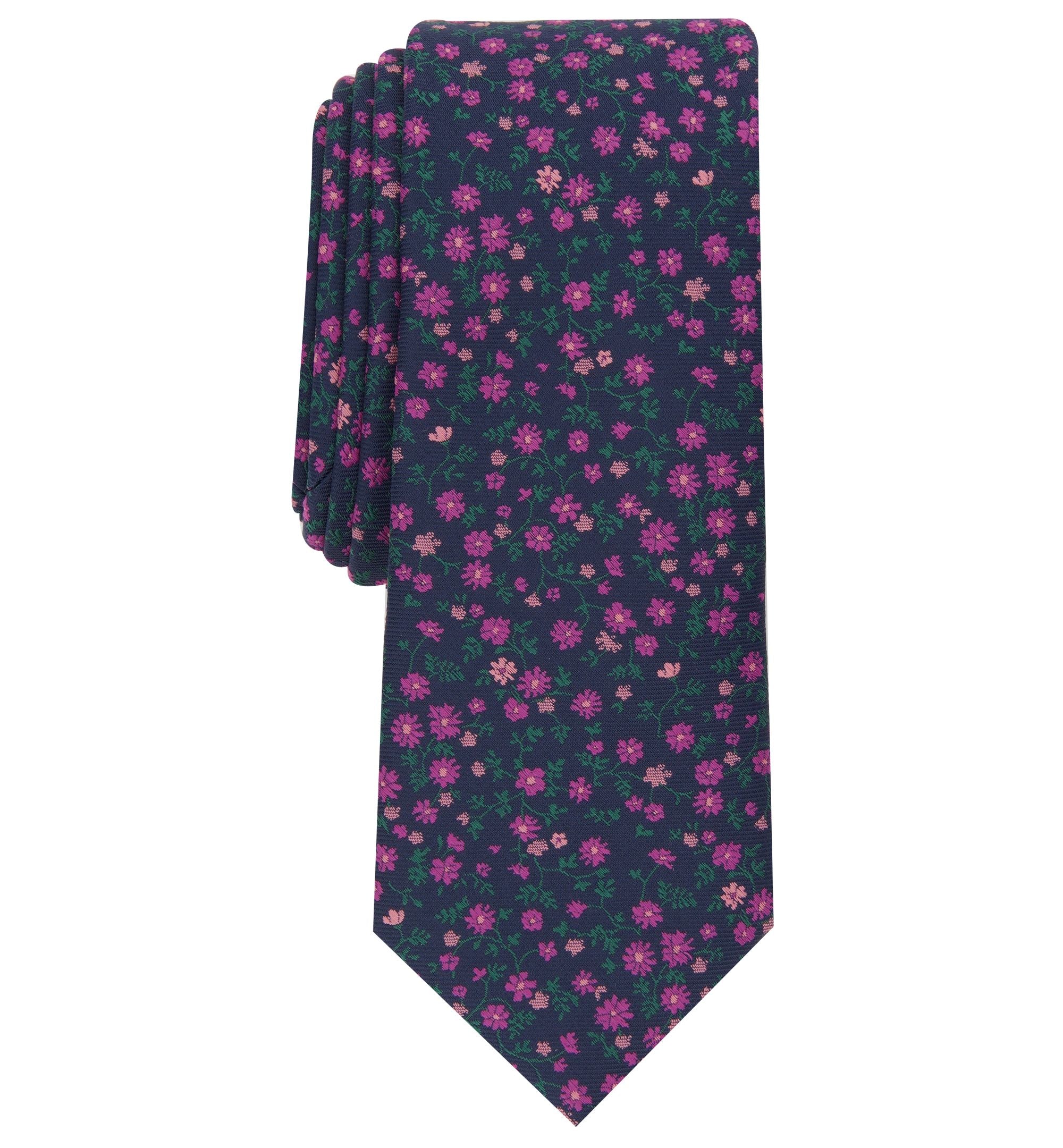 Men's Dayna Slim-Cut Floral Tie