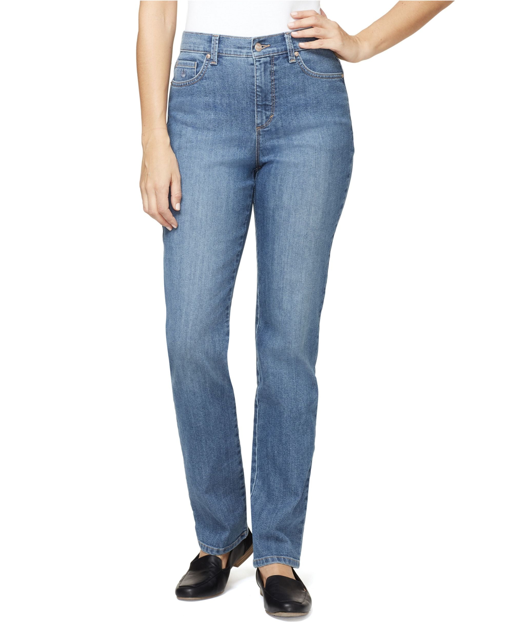 Women's Amanda Timeless Straight Premium Jeans, in Regular, Short & Long