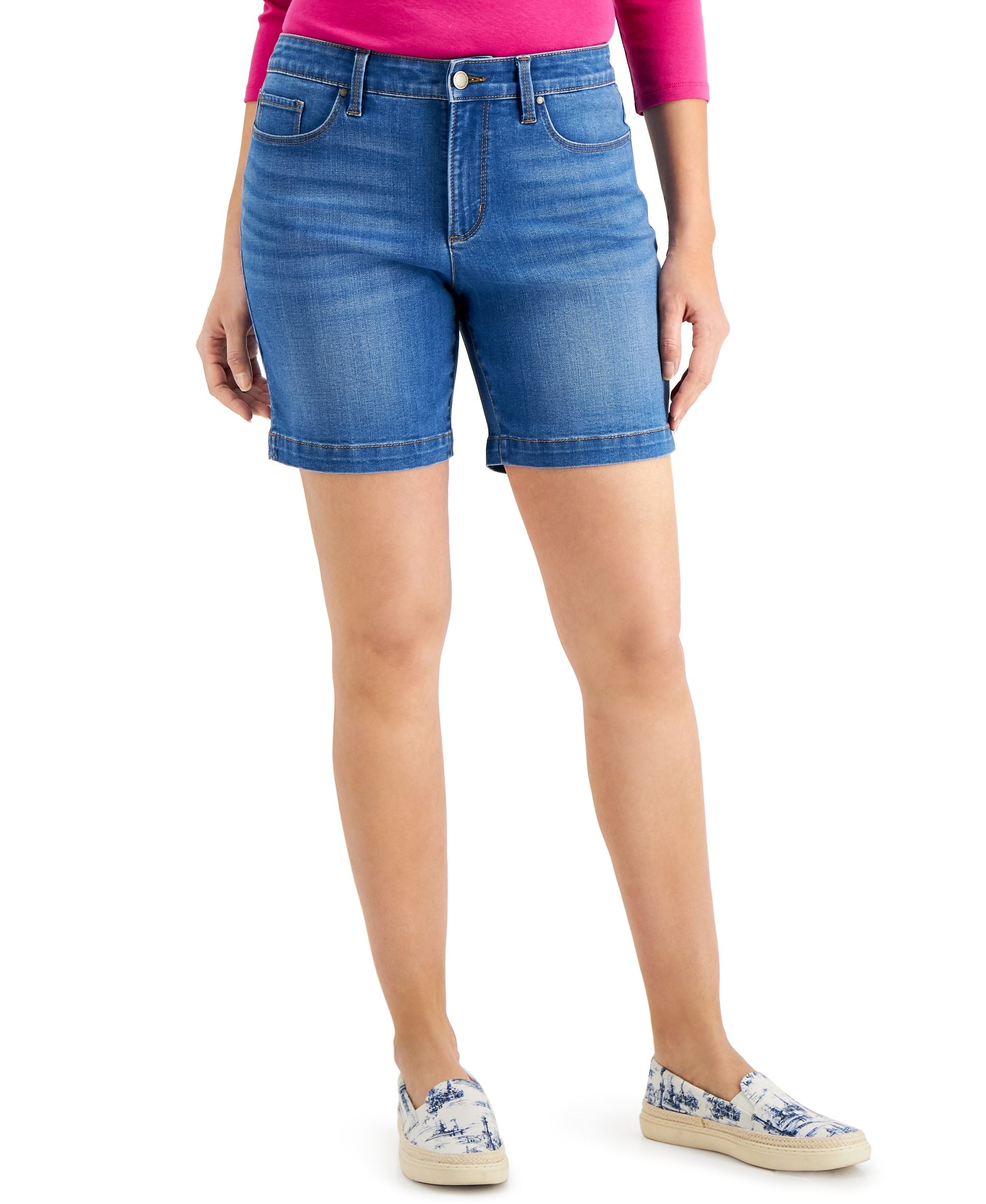 Charter Club Mid Rise Jean Premium Shorts