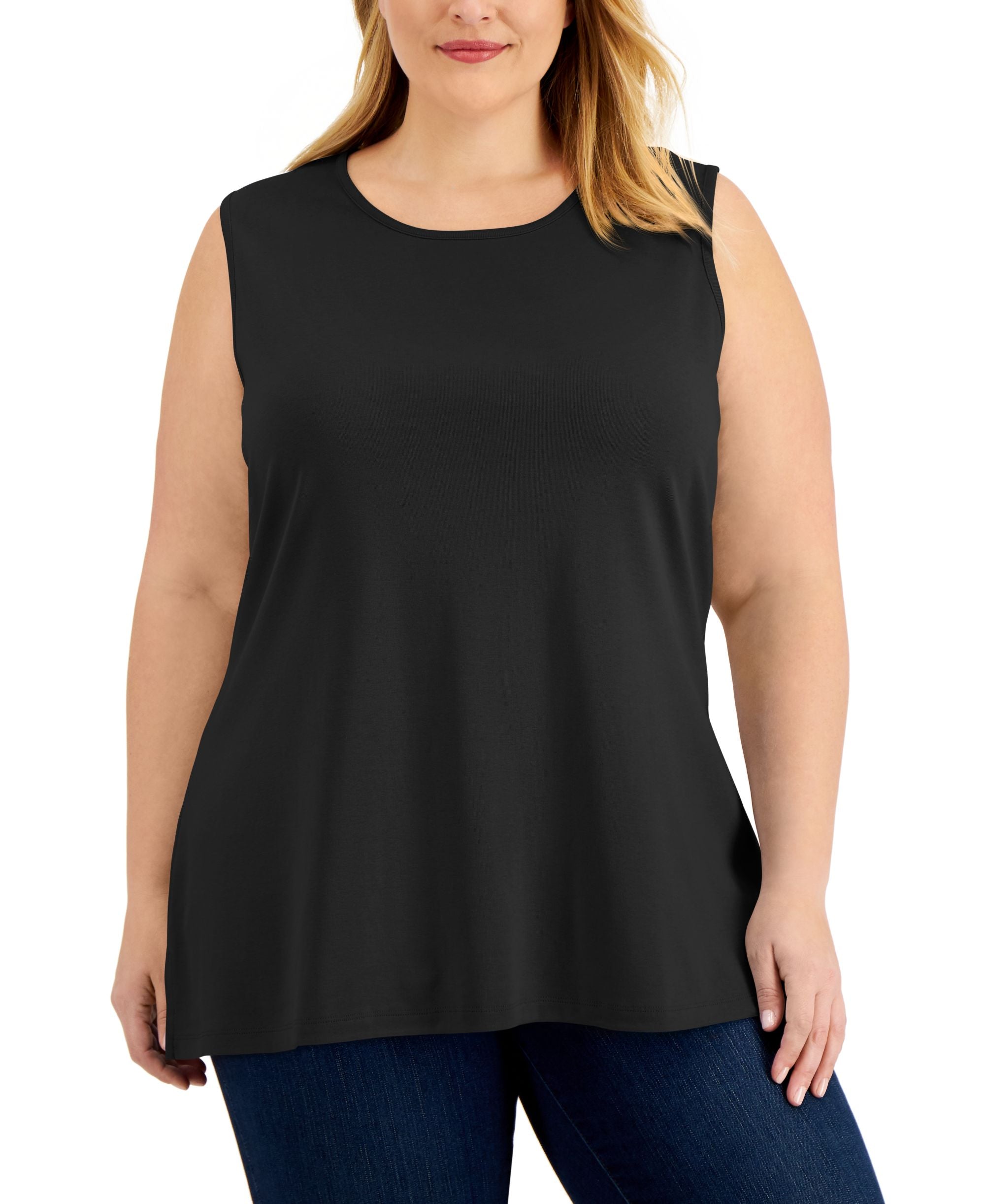 Karen Scott Plus Size Cotton Tank Premium Top