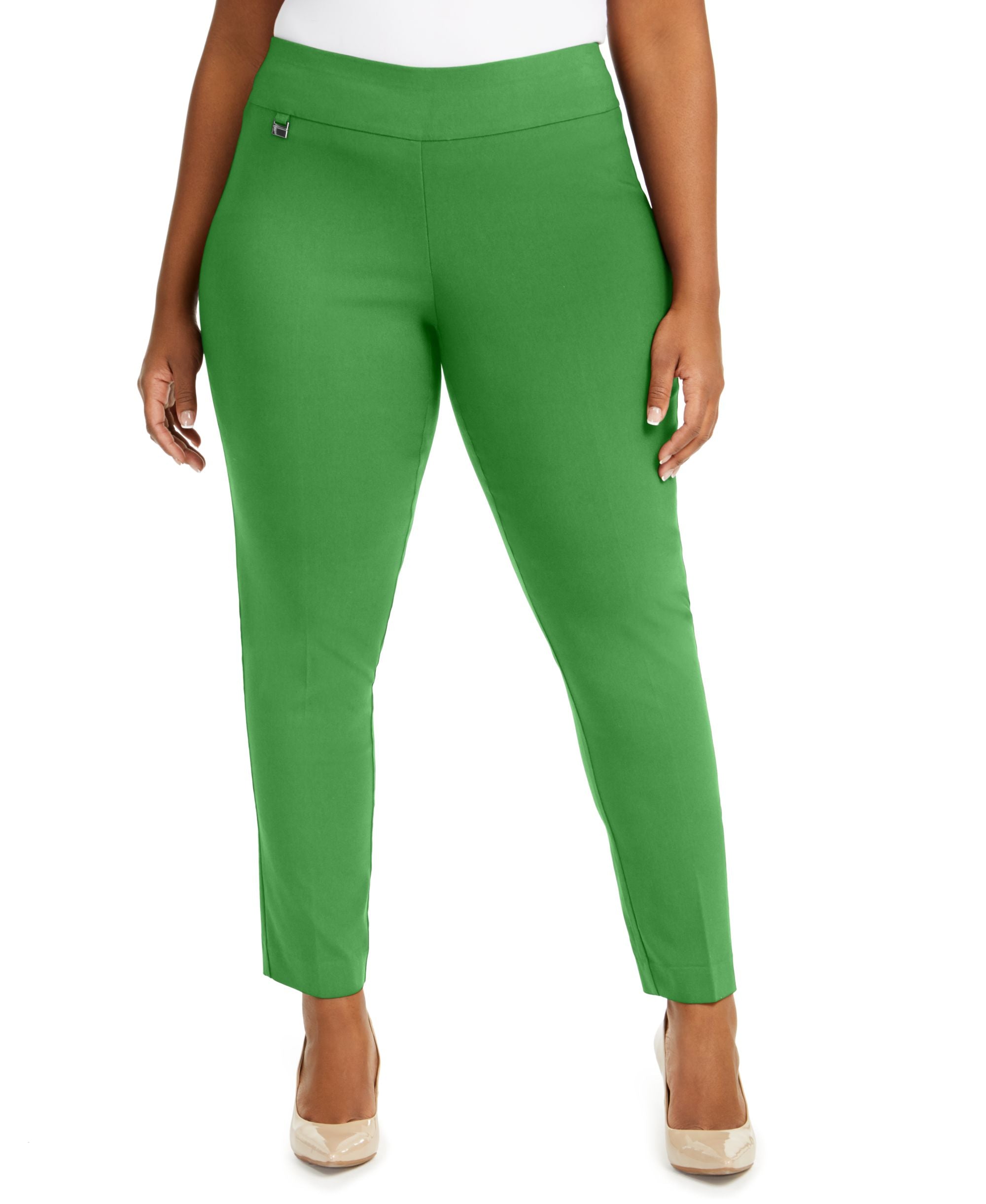 Alfani Plus Size Tummy Control Comfort-Waist Skinny-Fit Signature Pants