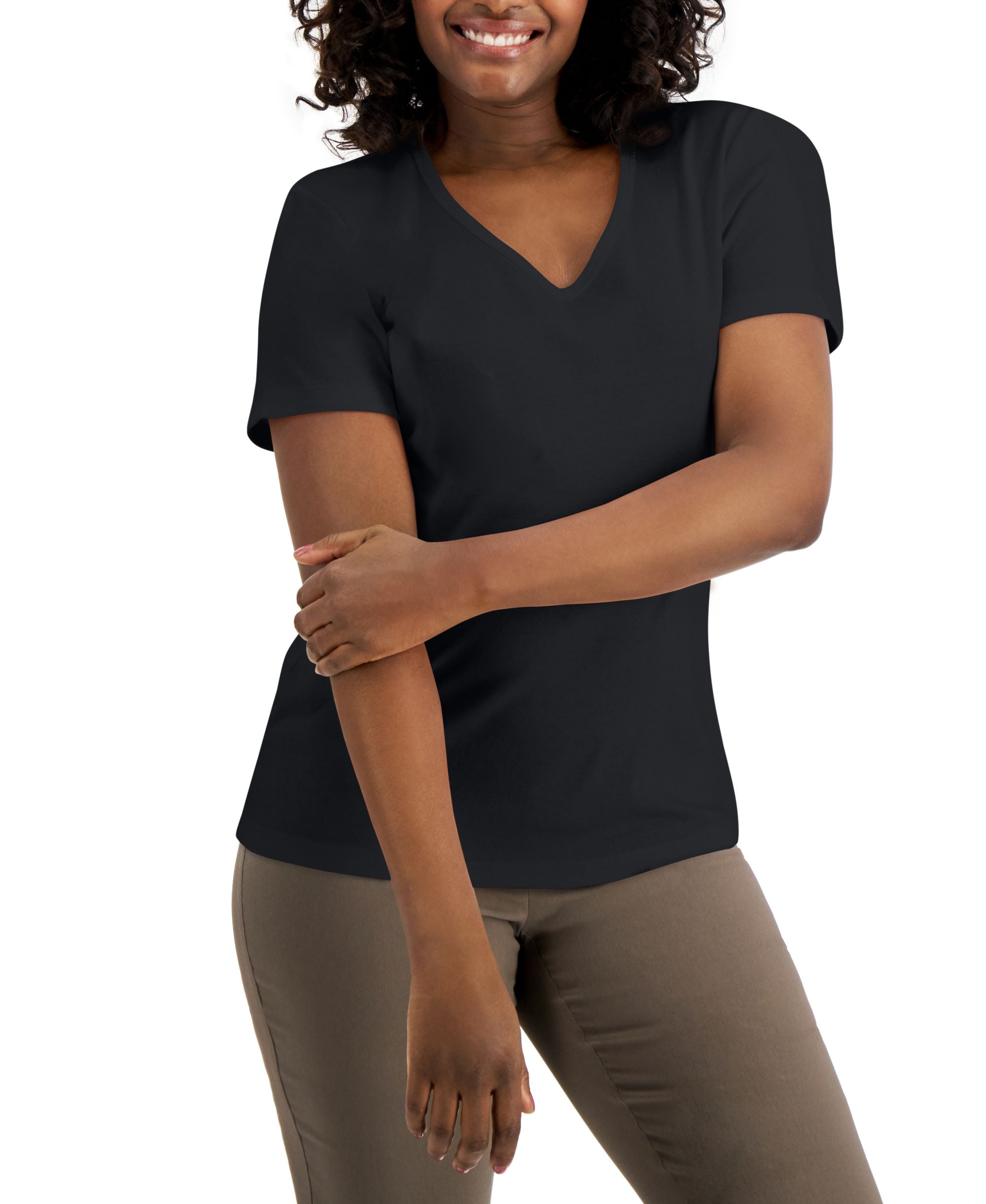 Cotton V-Neck Premium Top