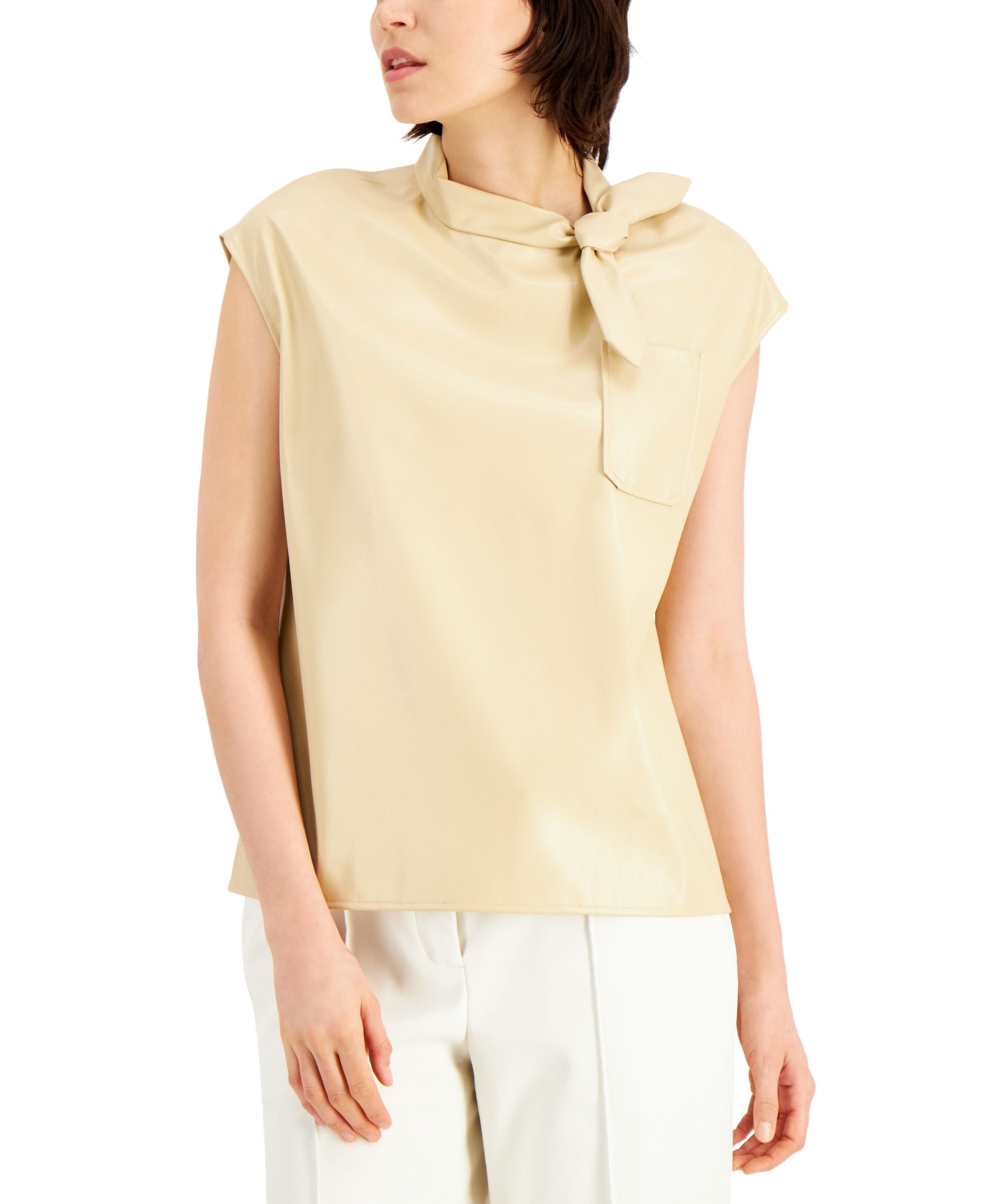 Alfani Tie-Neck Premium Top