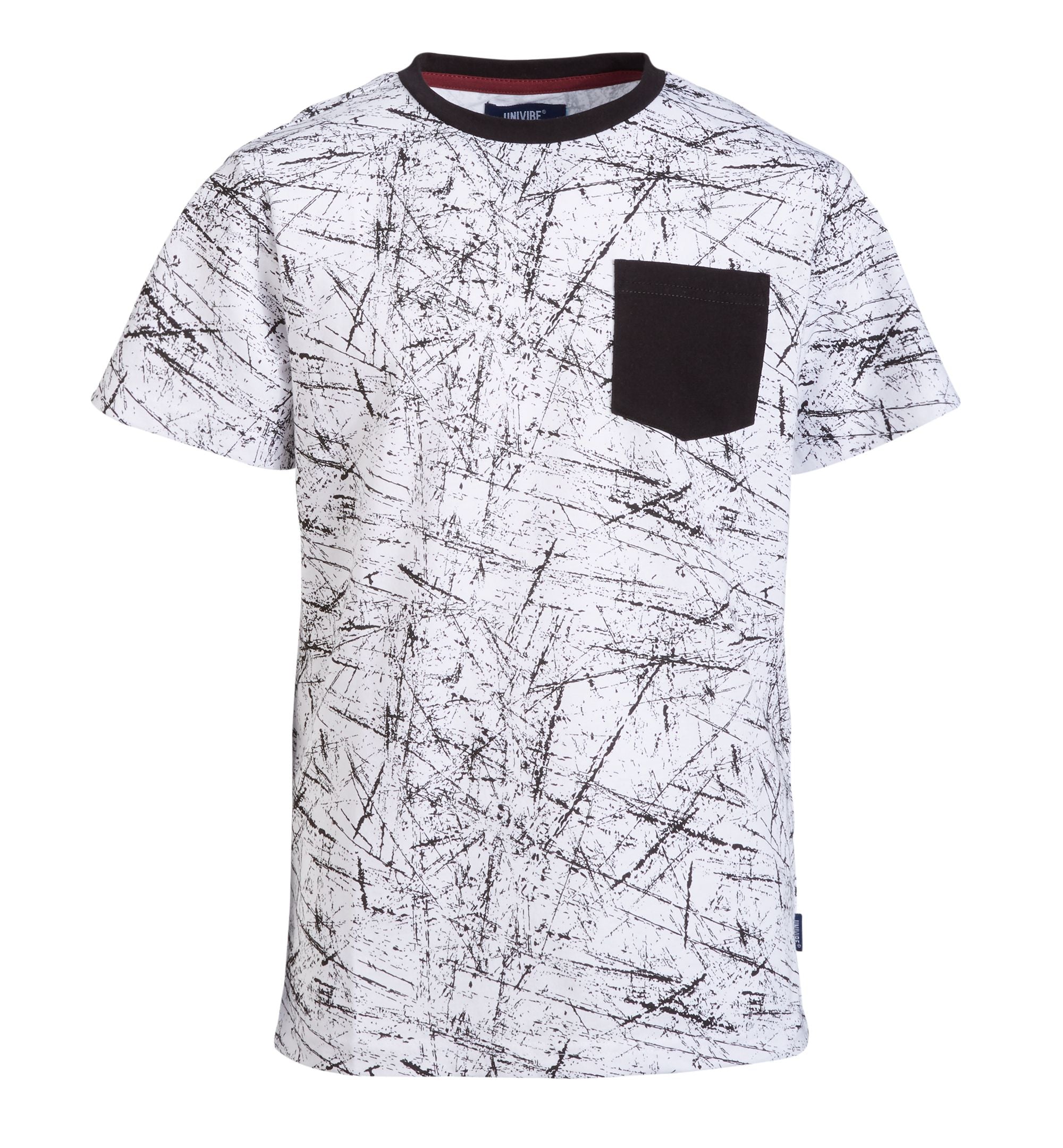 Univibe Big Boys Walker Sketchy Pocket T-Modern Shirt