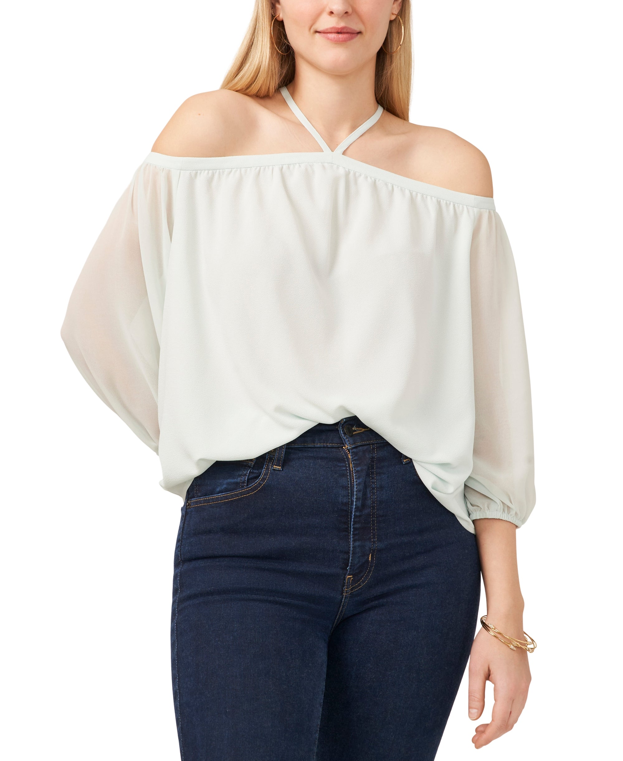 Plus Size Cold-Shoulder Premium Top