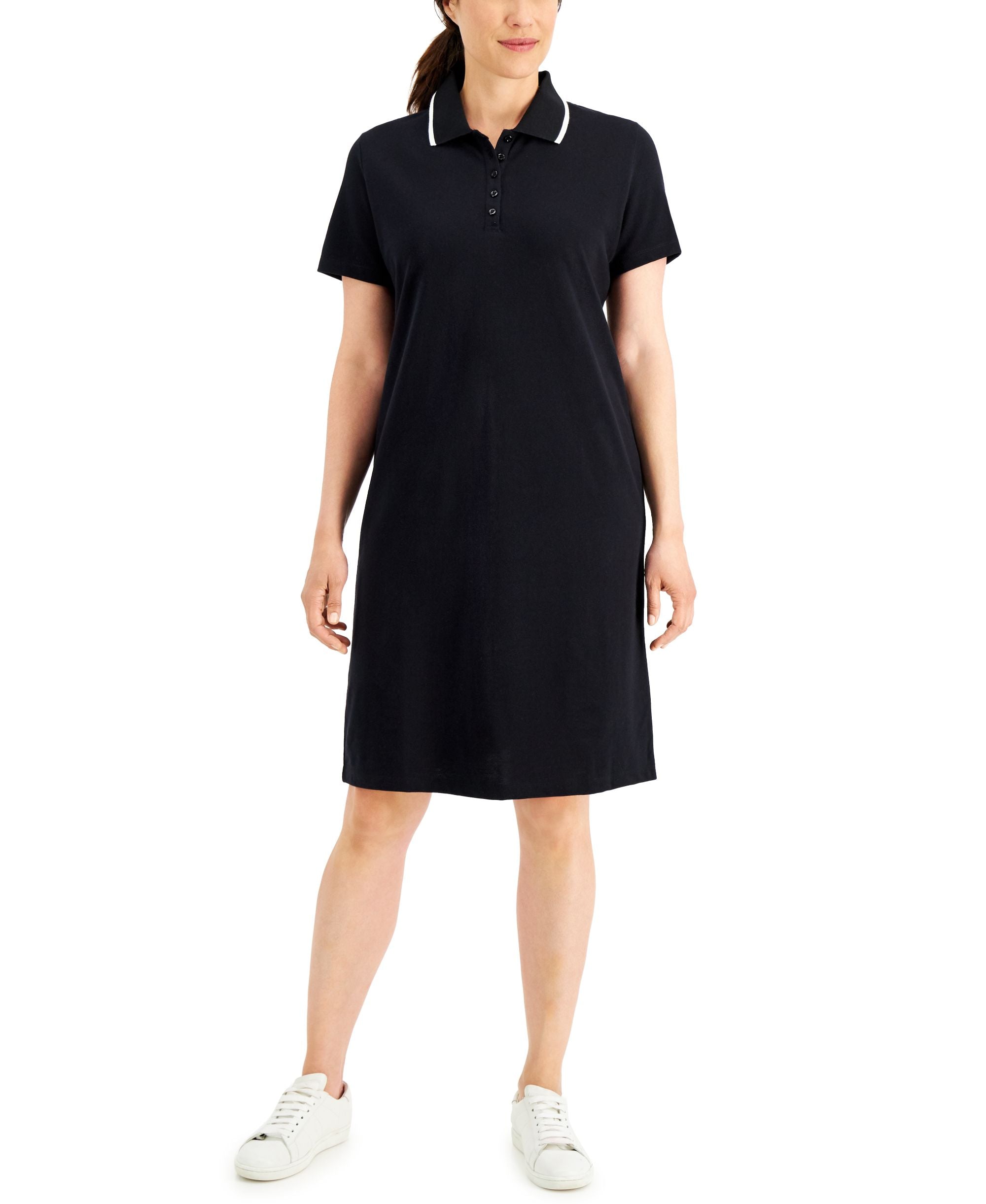 Karen Scott Petite Polo Modern Shirt Dress