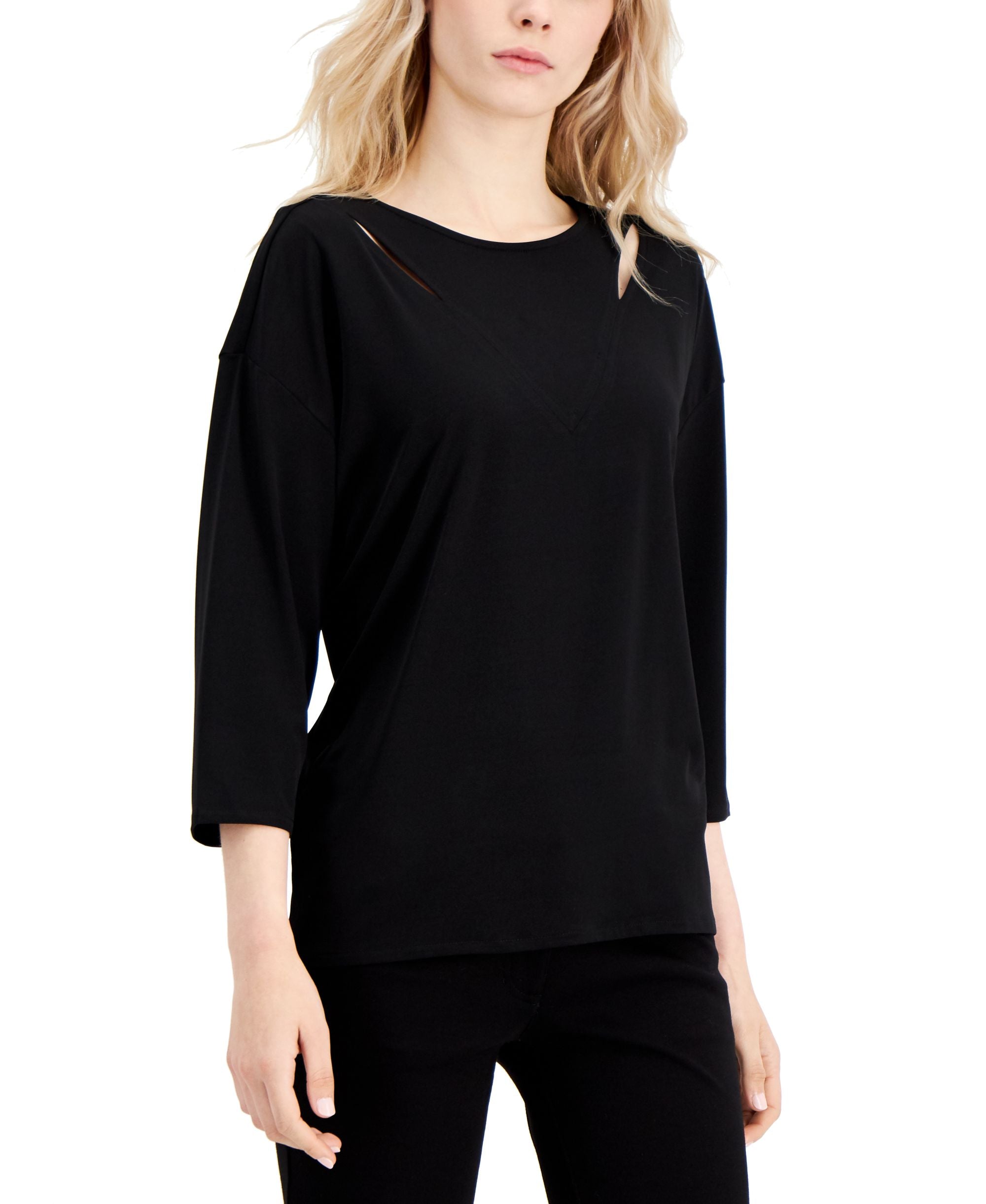 Alfani Cut Out Detail Premium Top