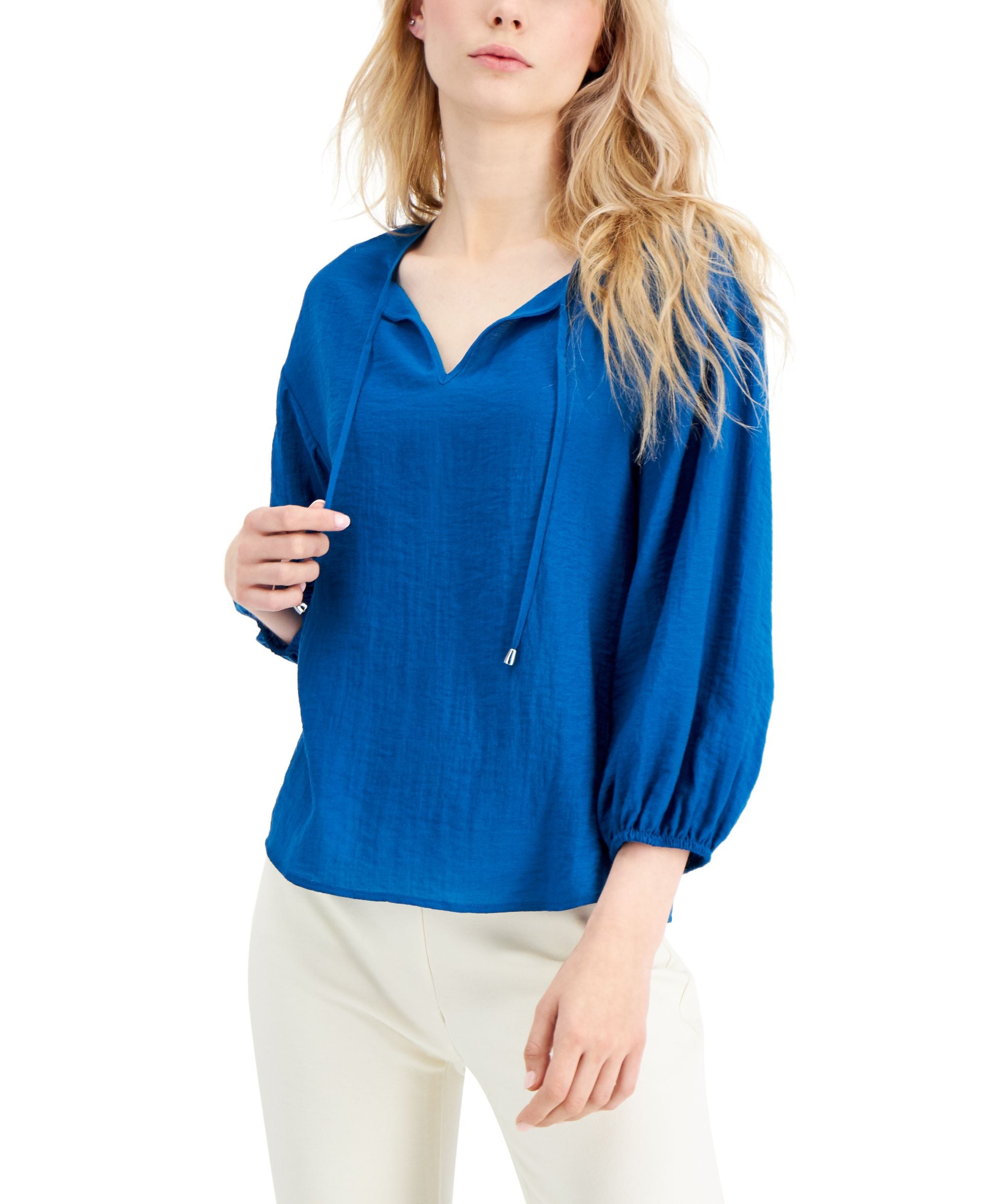 Alfani Petite Peasant Premium Top