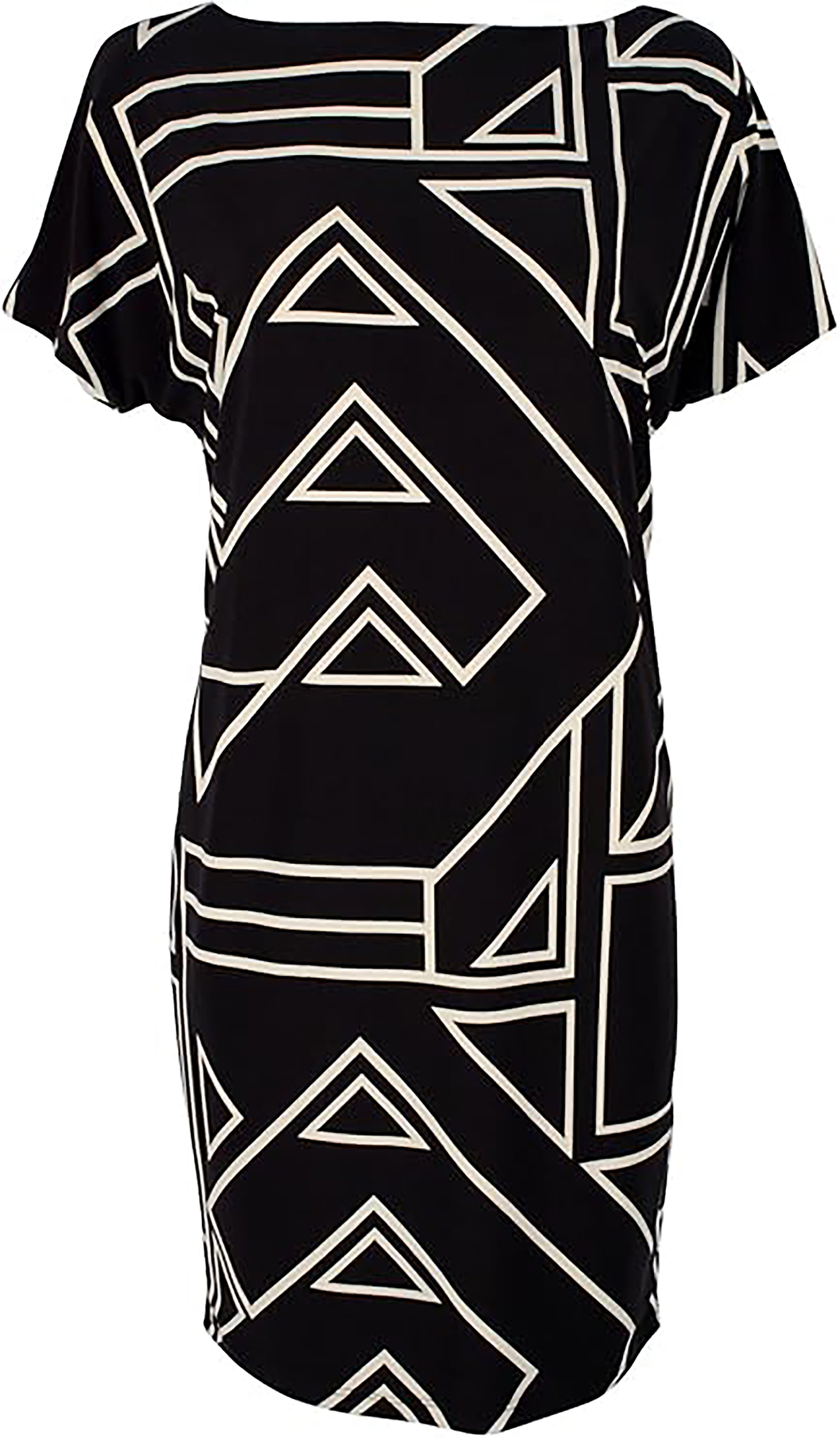 Lauren Ralph Lauren Women's  Geometric Print Jersey   Dress Multi PS