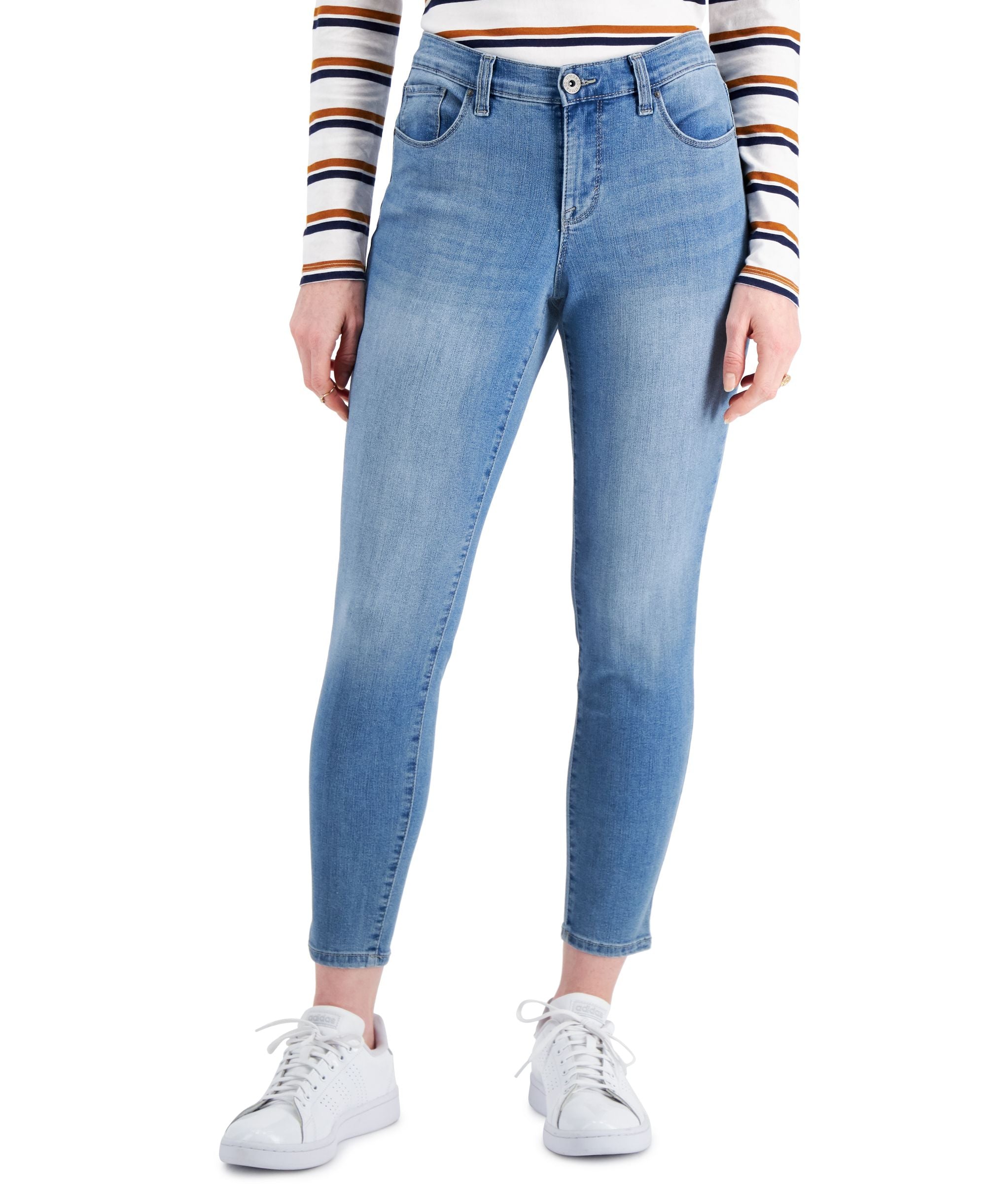 Style & Co Petite Mid Rise Curvy Skinny-Fit Premium Jeans
