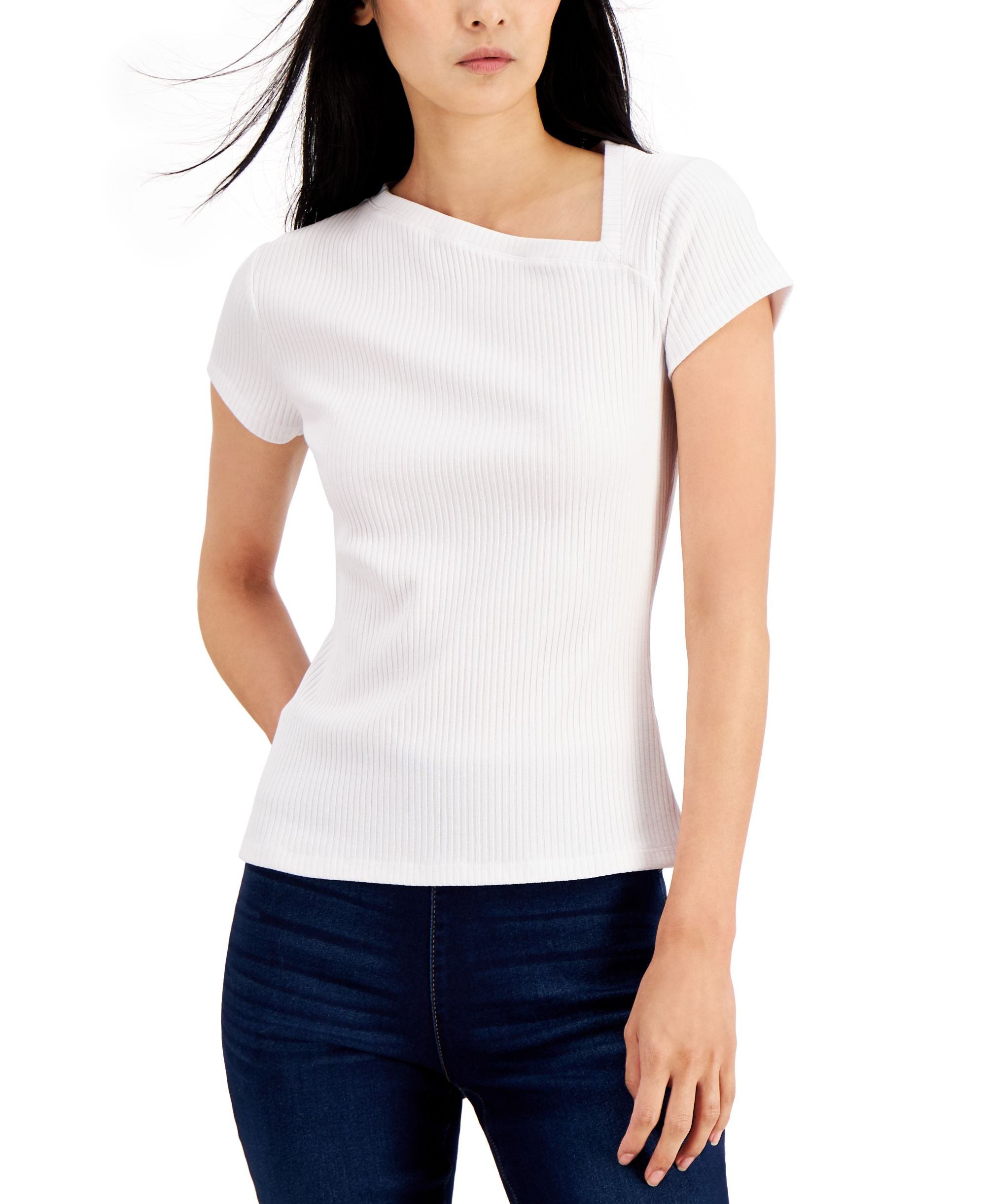 INC International Concepts Womens Asymmetrical T-Modern Shirt
