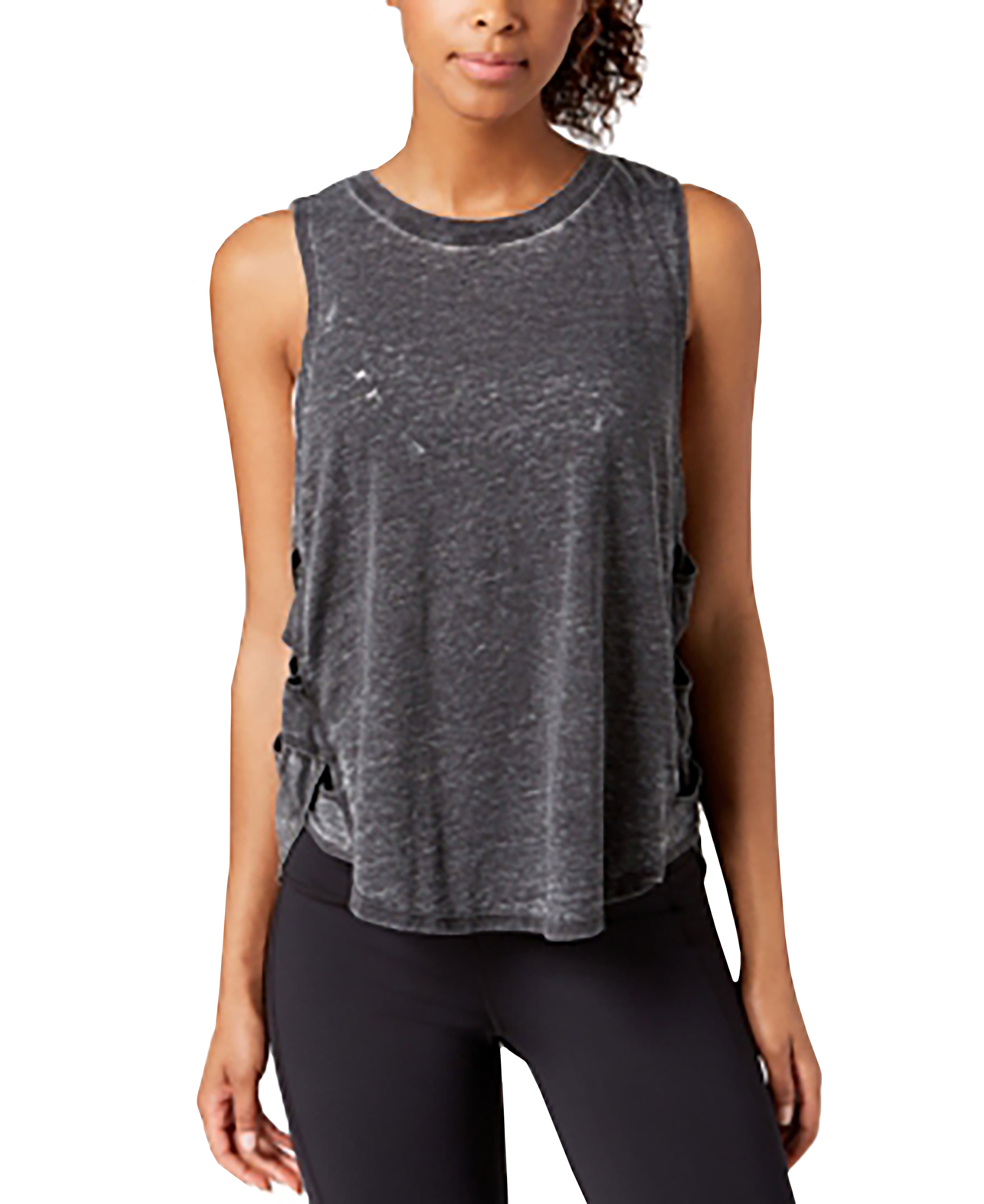 Gaiam Posey Lattice Tank Premium Top  Black M