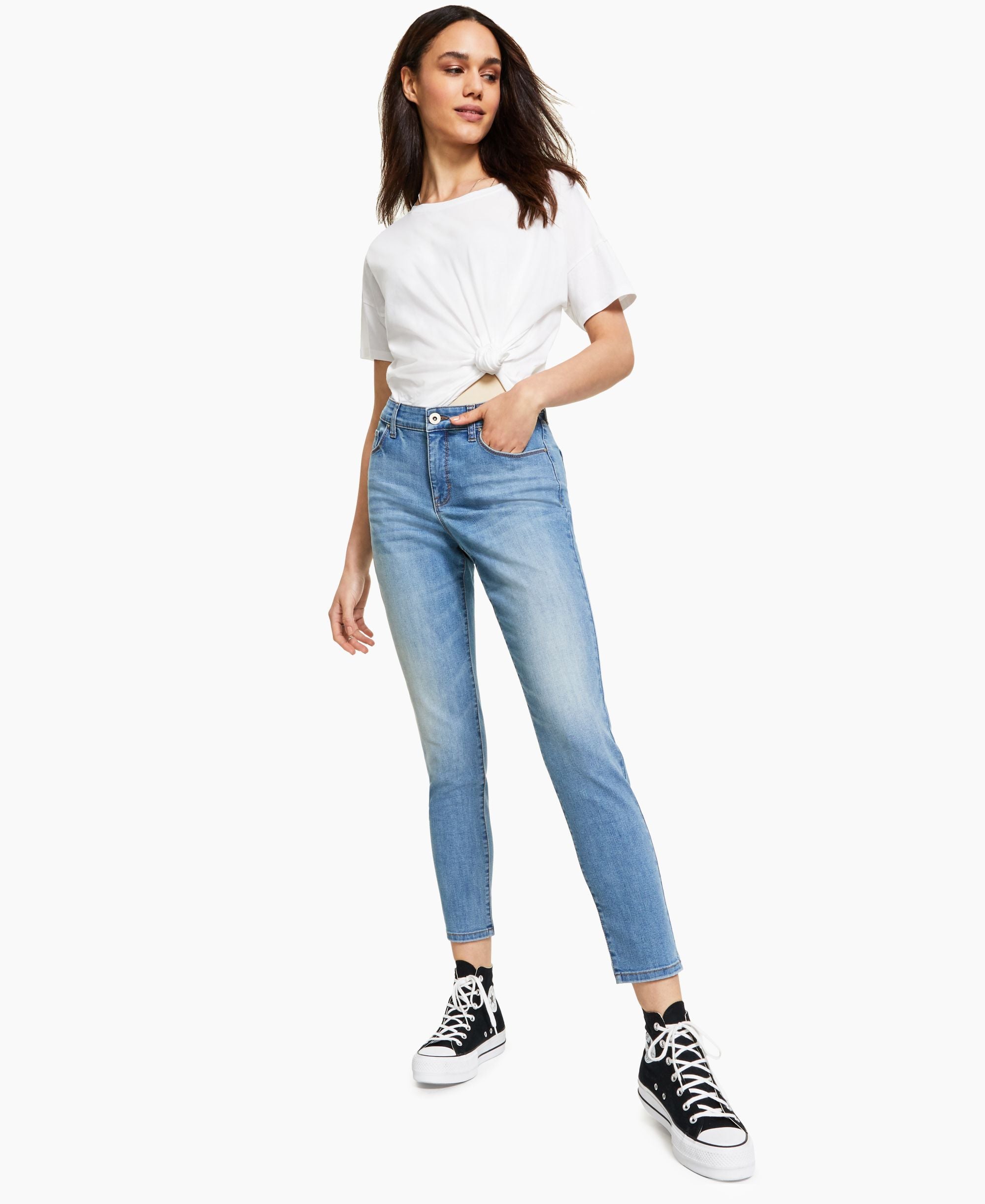 Style & Co Curvy Fit Skinny-Fit Premium Jeans Regular Short Long Lengths