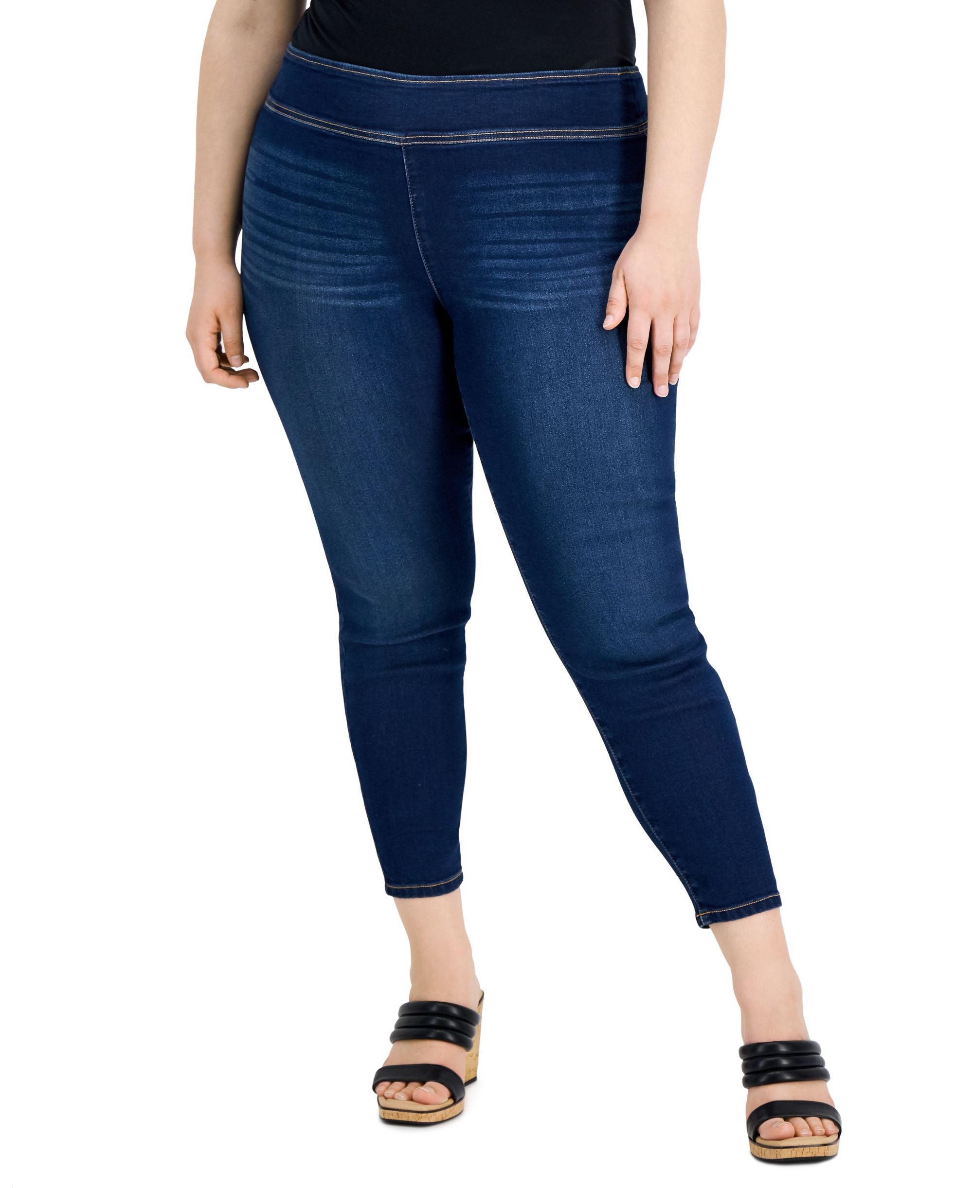 INC International Concepts Plus Size Skinny-Fit Leg Jeggings