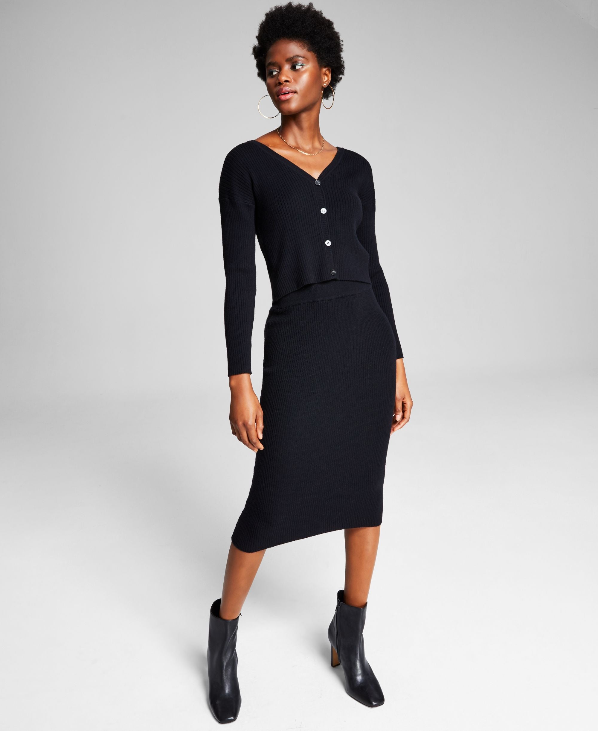 And Now This Midi Pencil Modern Skirt