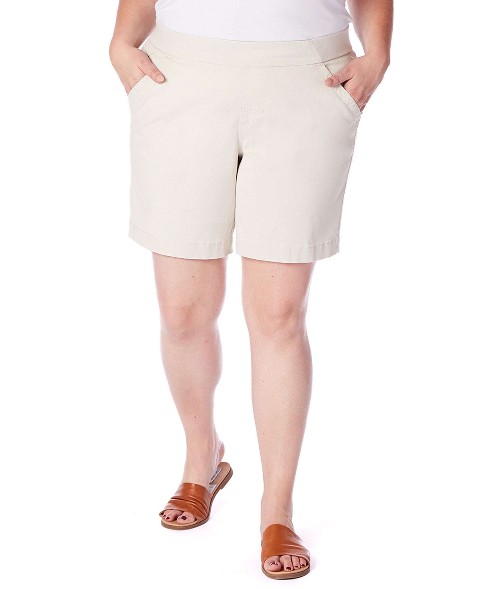 Jag Plus Size Gracie Comfort-Waist 8 Premium Shorts