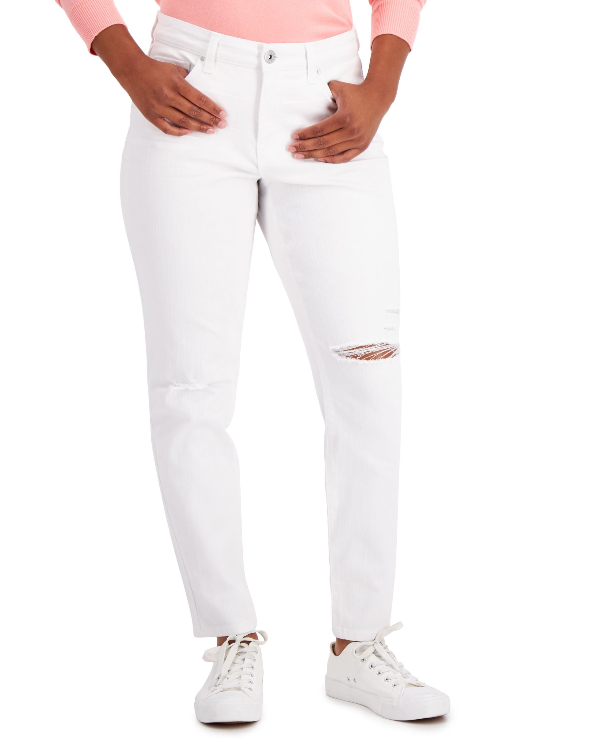 Women's Curvy-Fit Mid-Rise Skinny-Fit Premium Jeans, Regular, Short and Long Lengths