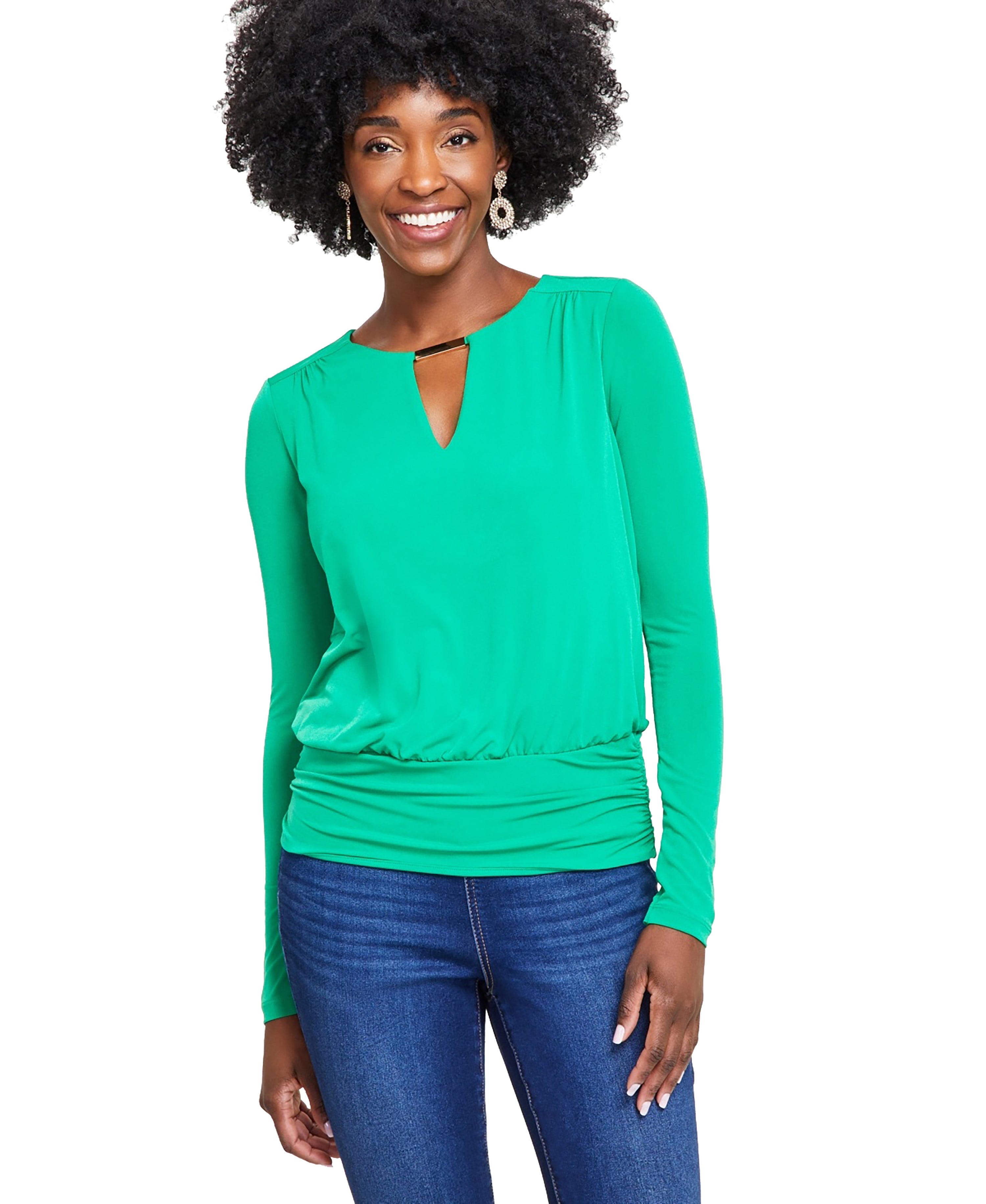 Women's Hardware Keyhole Premium Top
