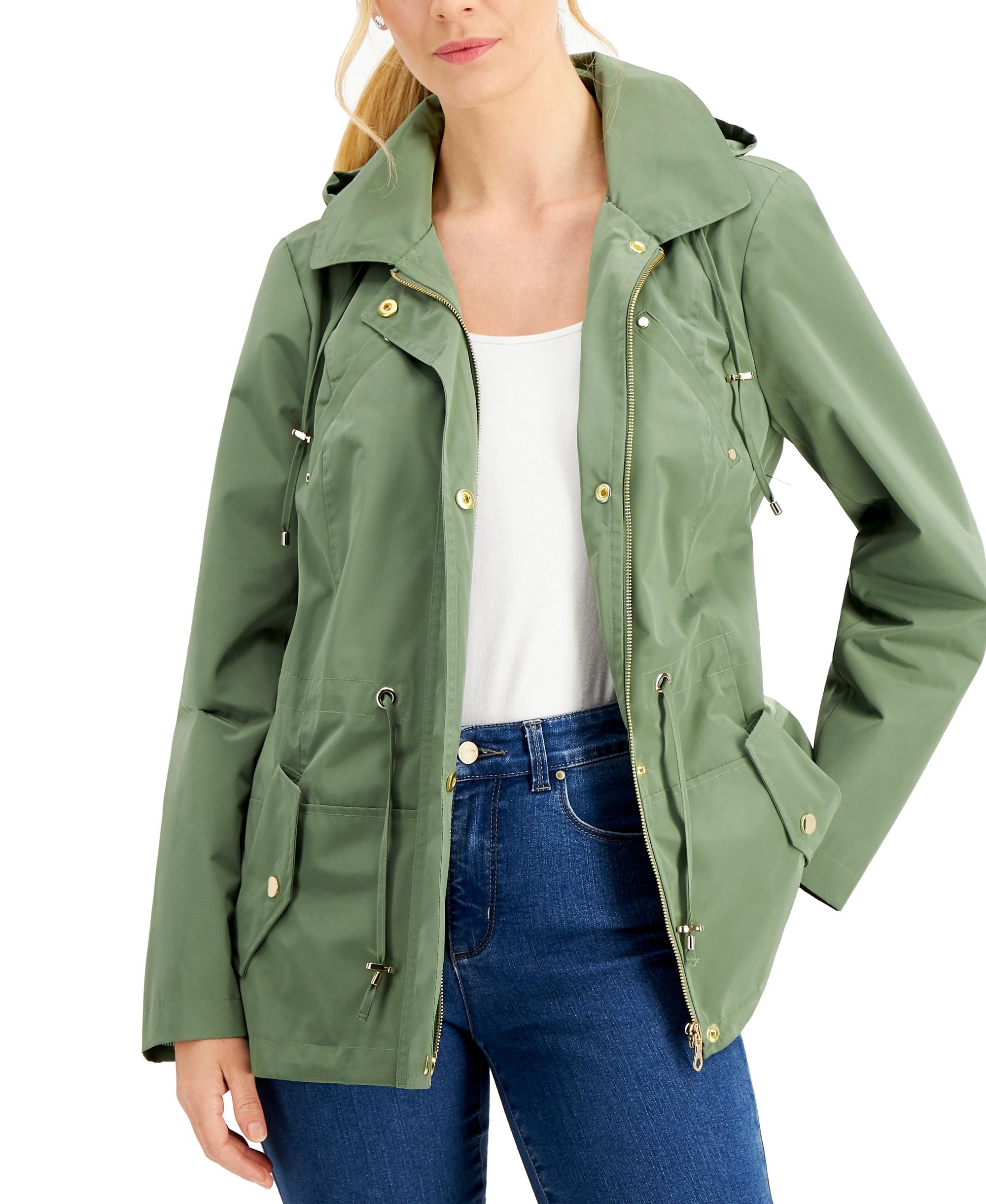 Charter Club Water-Resistant Hooded Anorak Jacket