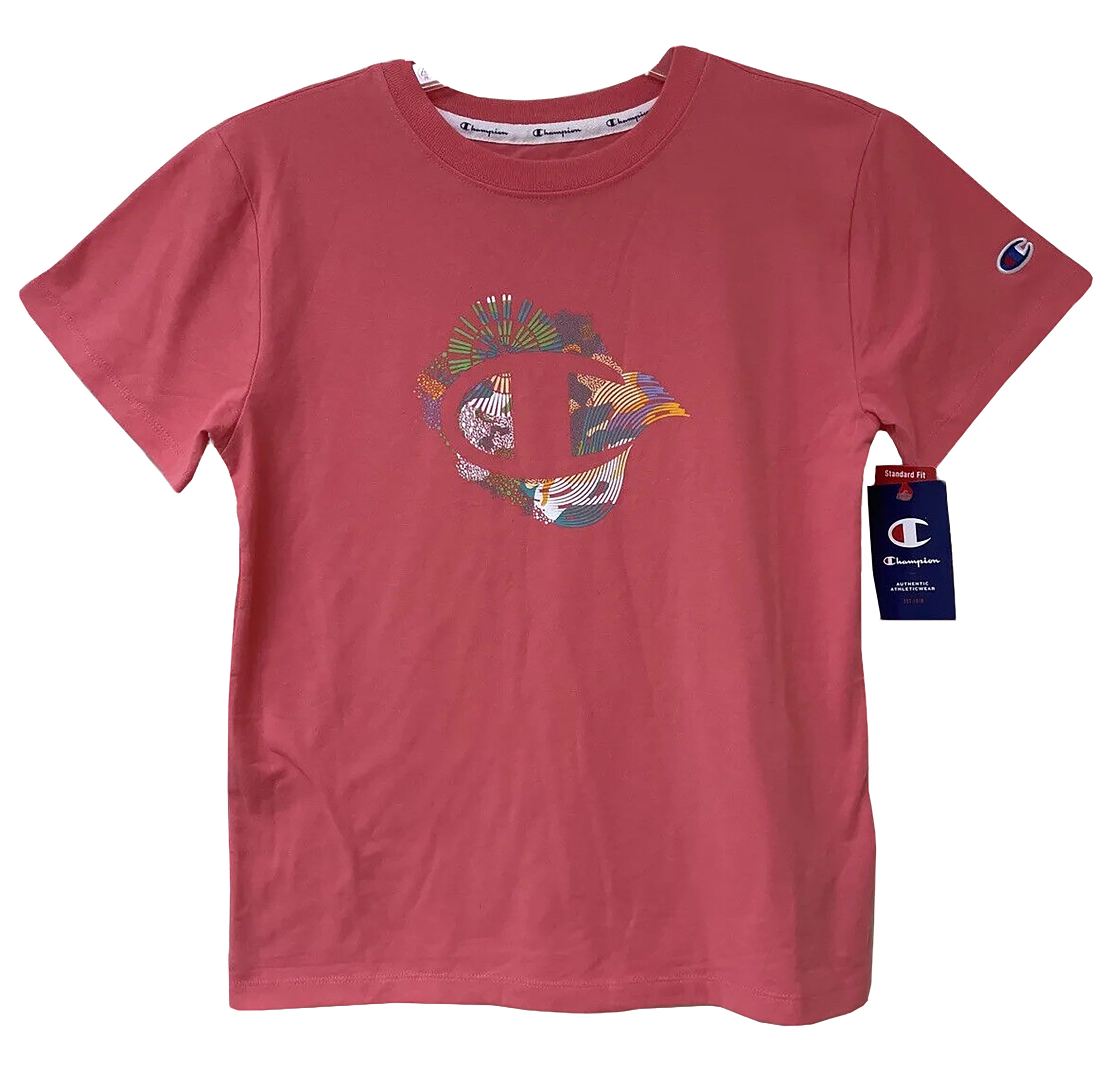 Champion Womens Printed Crewneck T-Modern Shirt