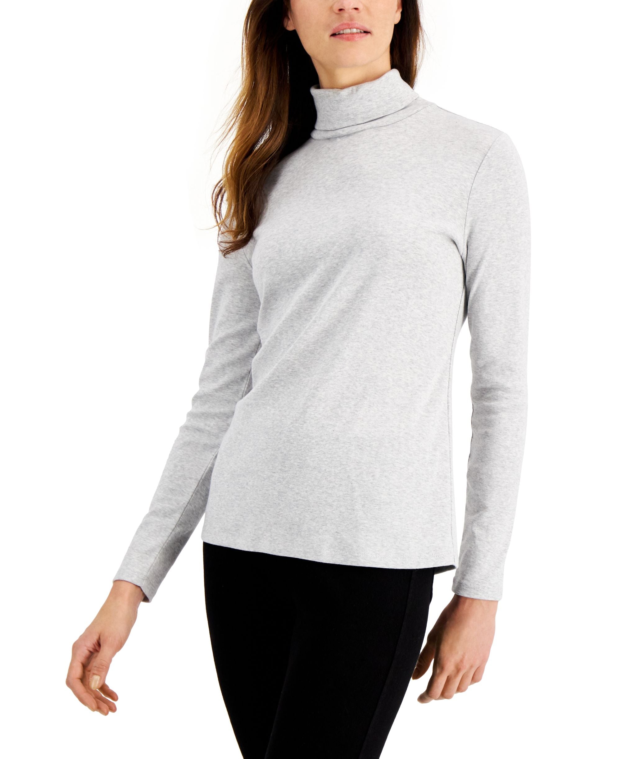 Charter Club Pima Turtleneck Premium Top