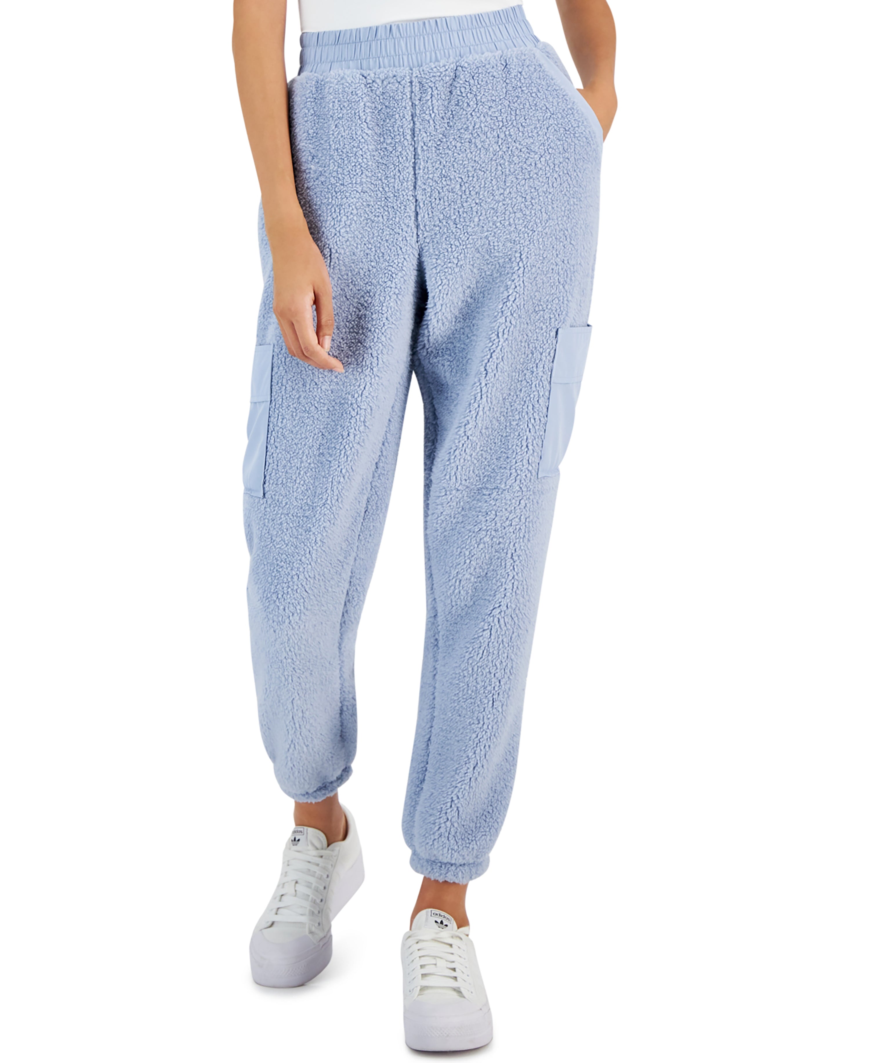 Juniors' Sherpa Cargo Jogger Signature Pants