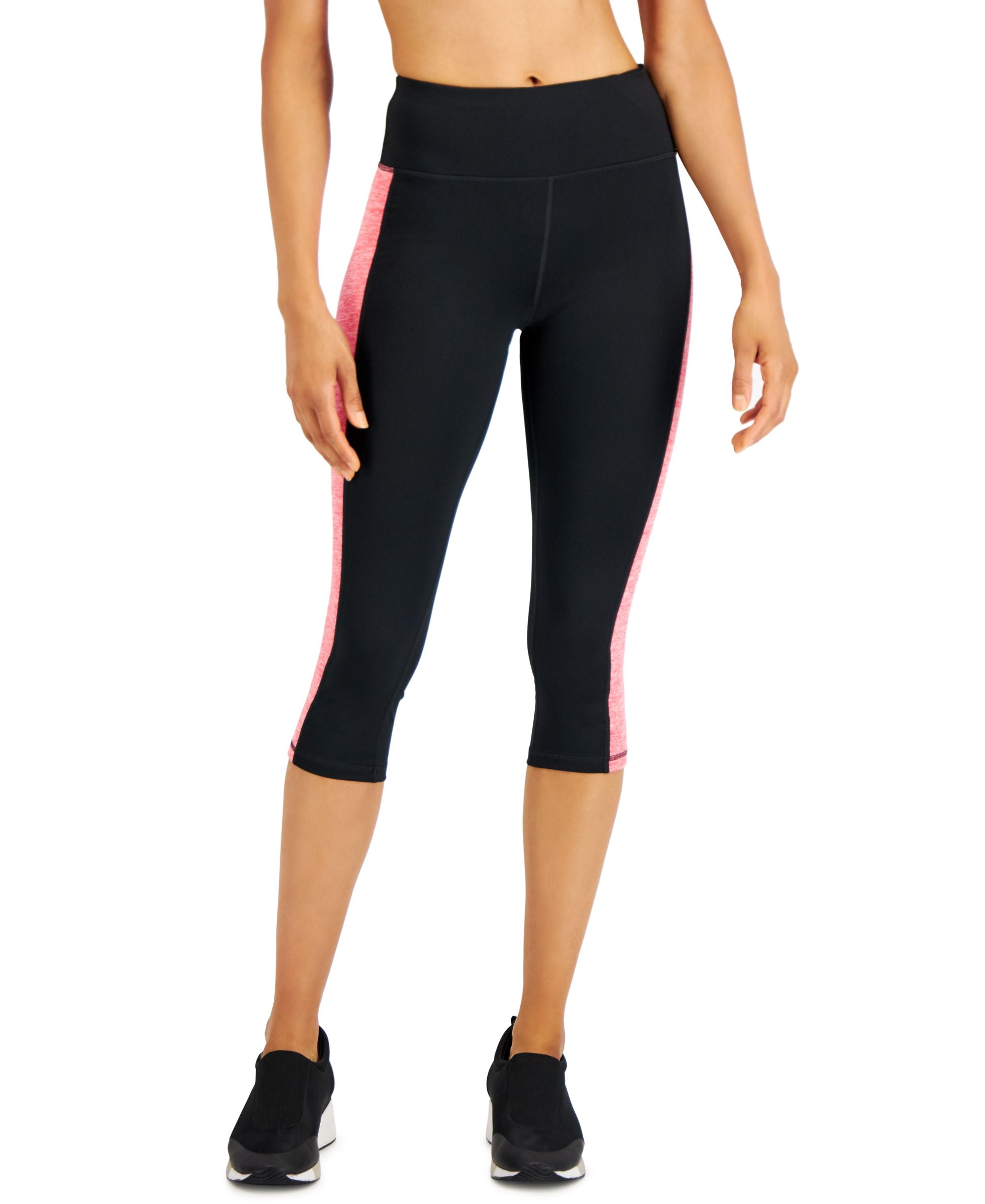 ID Ideology Plus Size Colorblocked Capri-Length Leggings