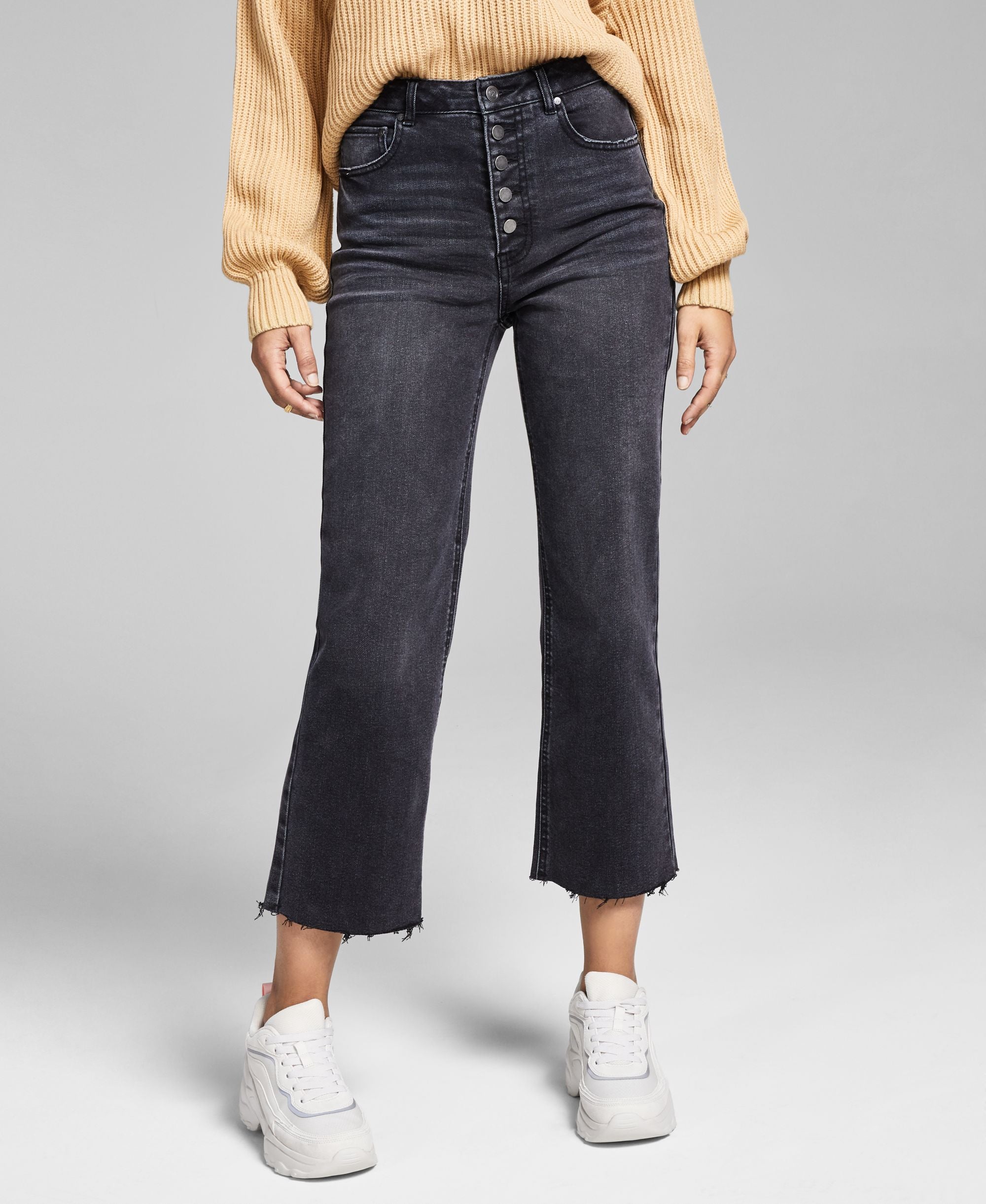 Now This High Rise Mini Wide-Leg Premium Jeans