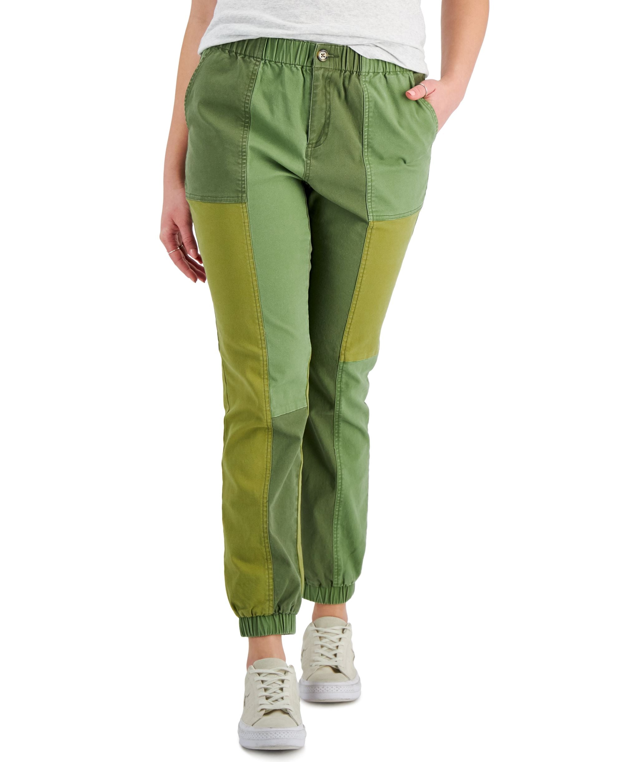 Style & Co Petite Patchwork Utility Signature Pants