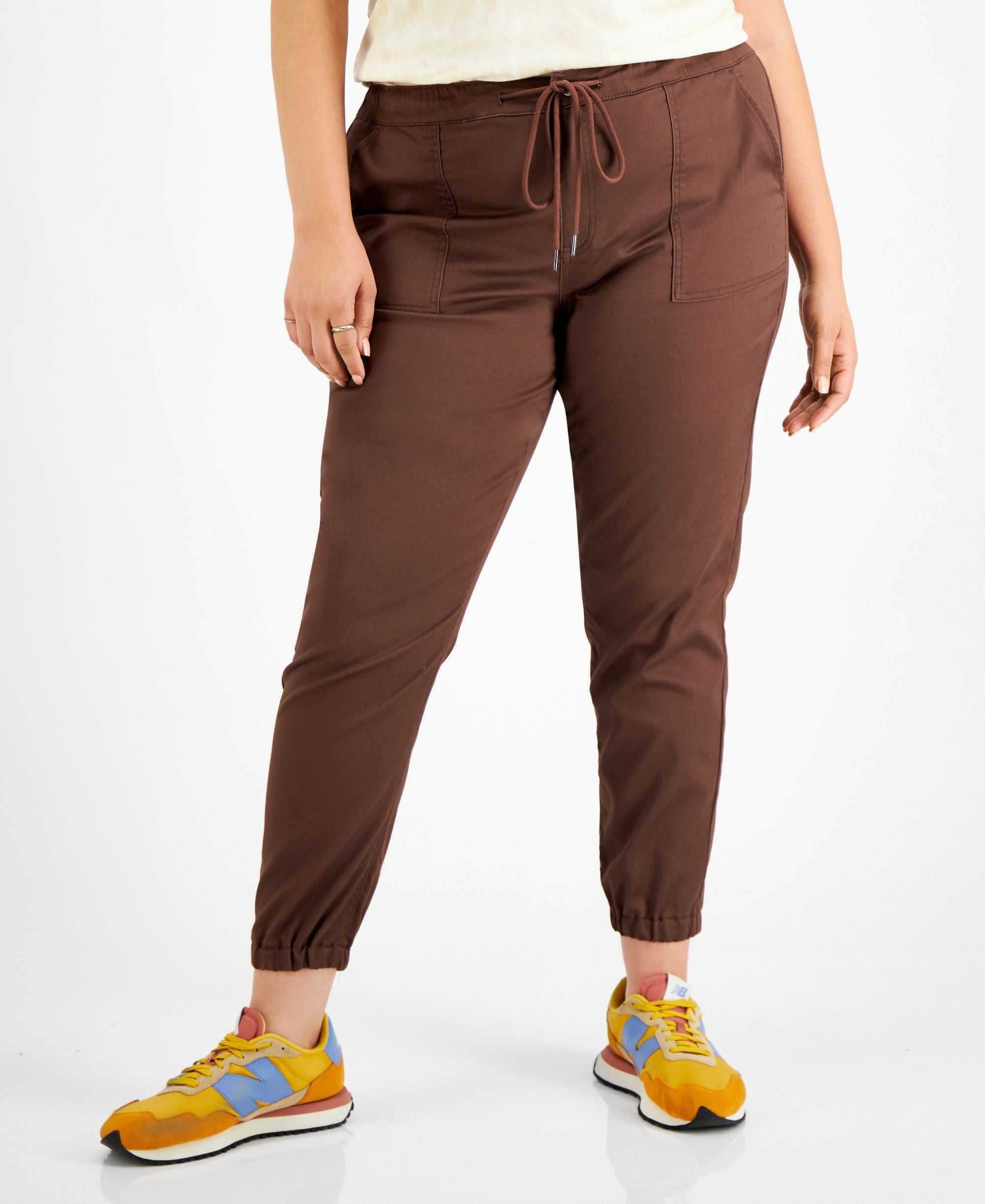 Tinseltown Modern Plus Size Utility Jogger Jeggings
