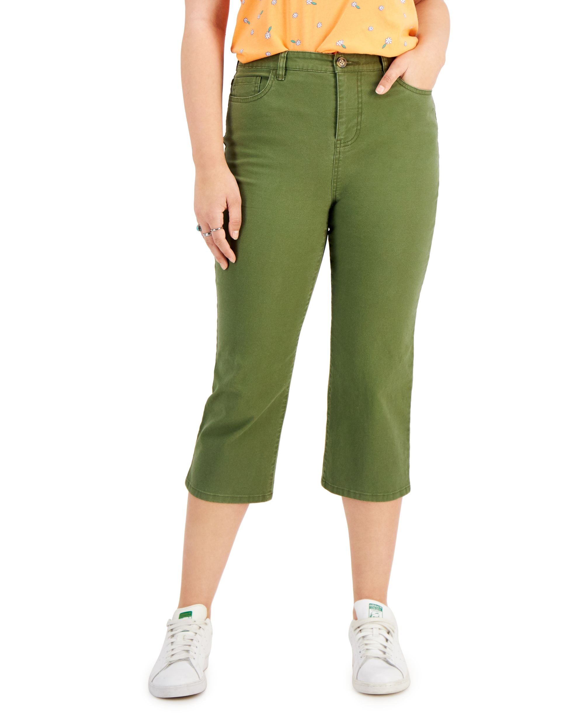 Style & Co Petite Wide-Leg Cropped Signature Pants