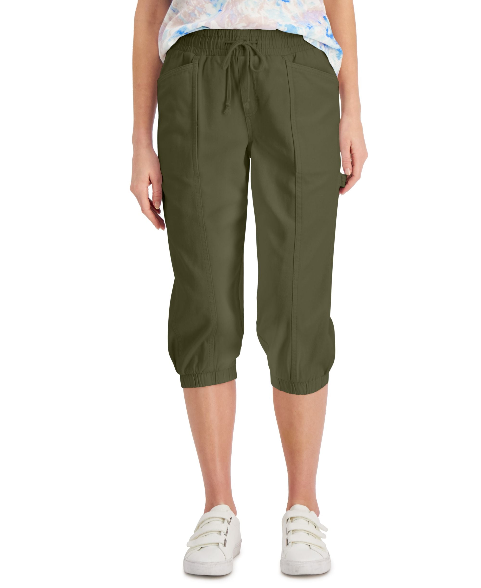 Style & Co Petite Comfort-Waist Capri-Length Signature Pants