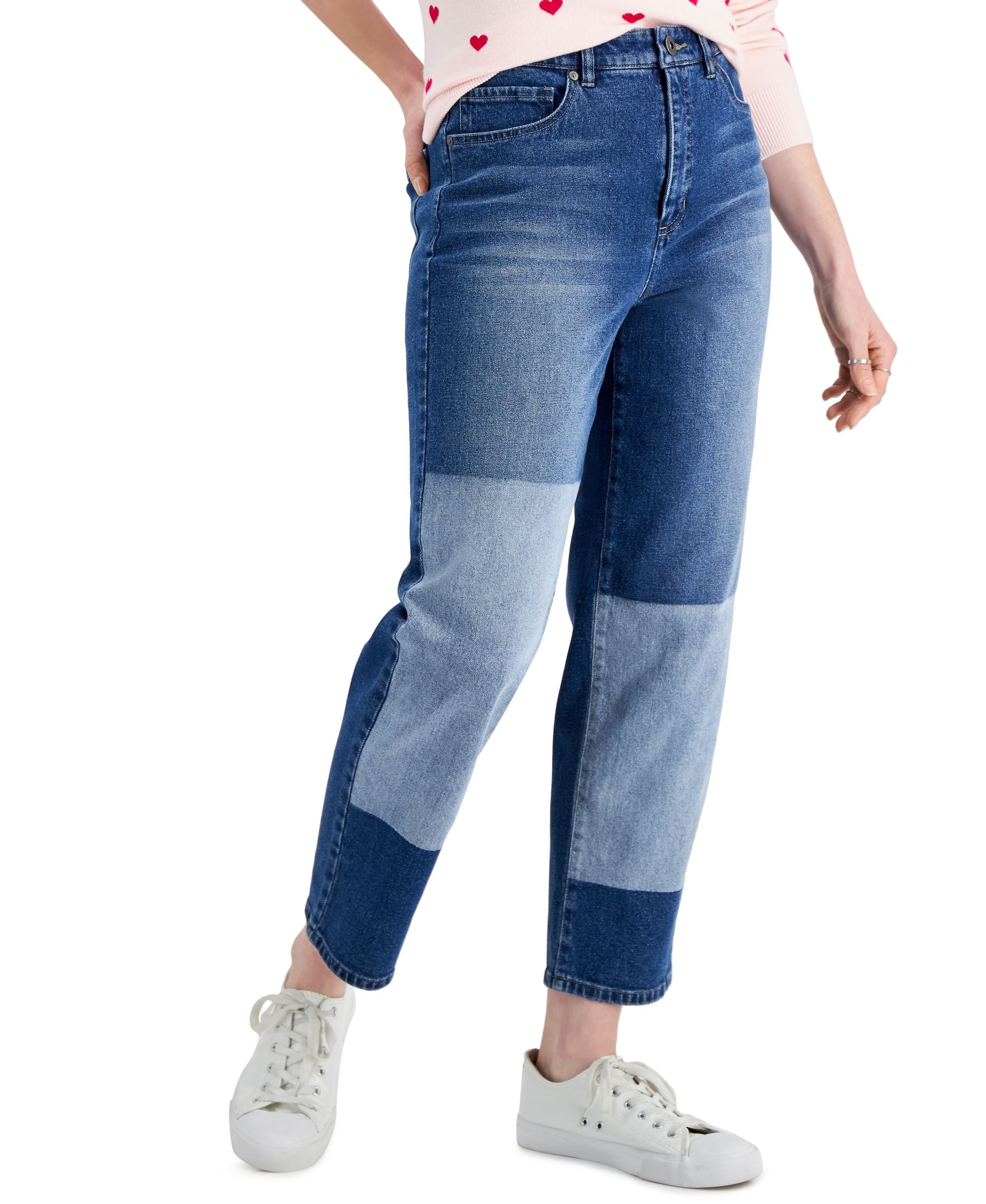 Style & Co Petite High Rise Vintage Timeless Mom Premium Jeans