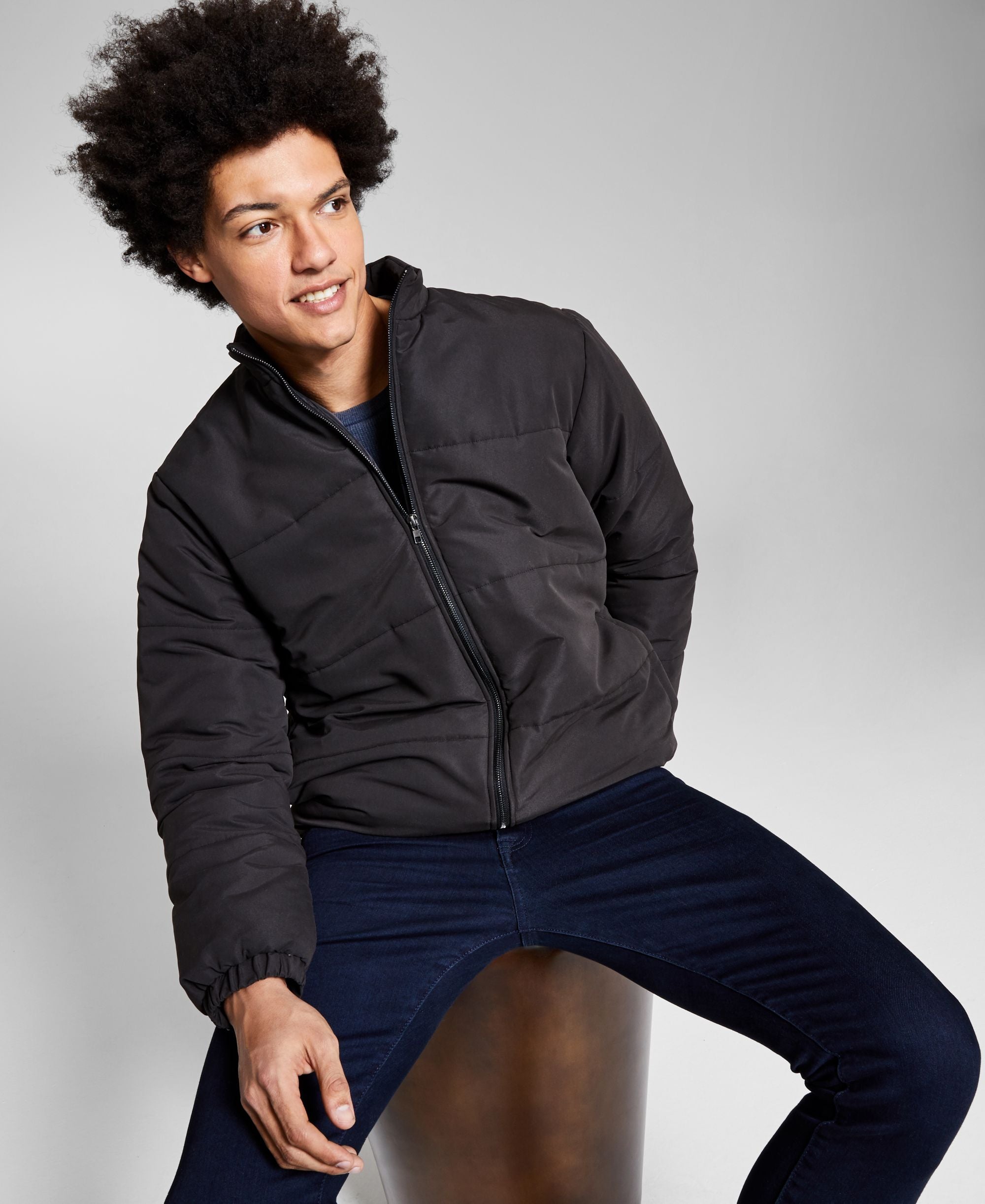 Men's Quilted Puffer Coat