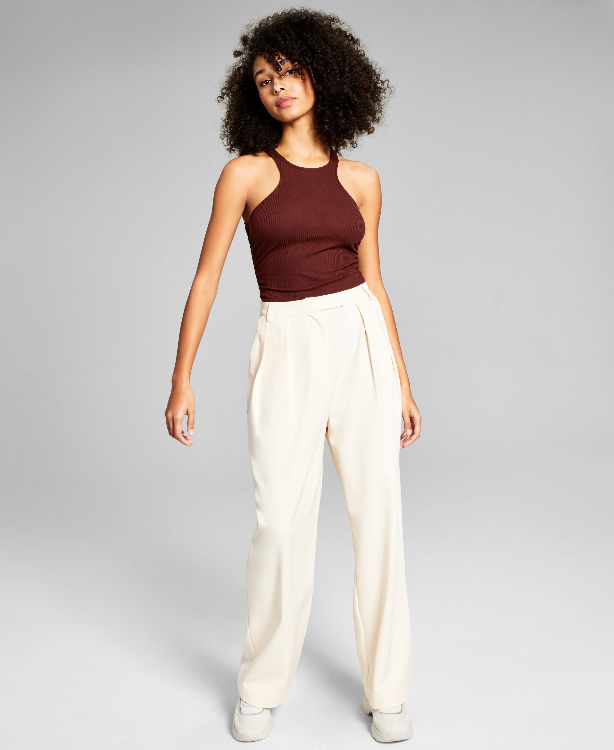 Now This High Rise Wide-Leg Signature Pants