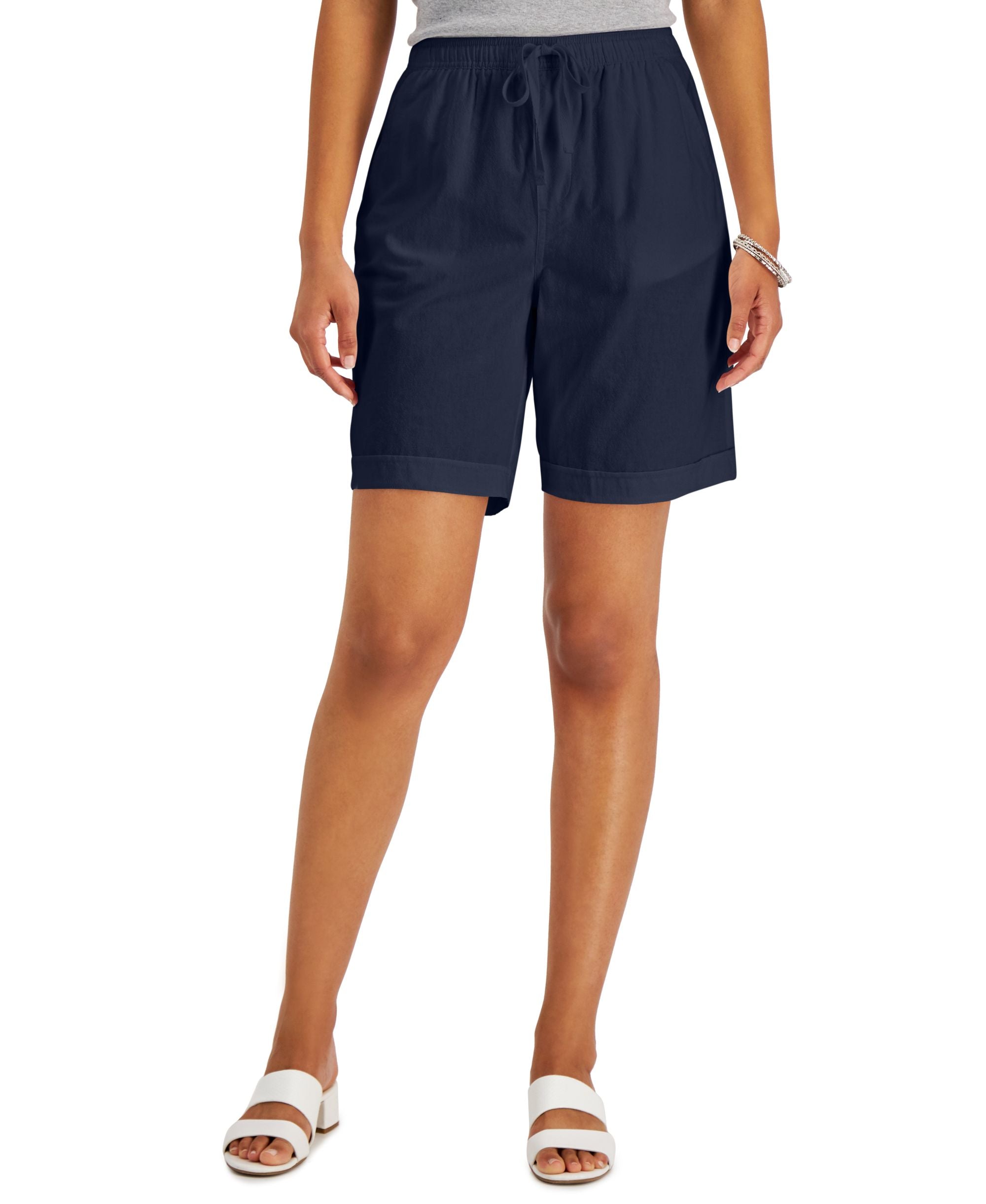 Karen Scott Petite Cotton Gemma Premium Shorts