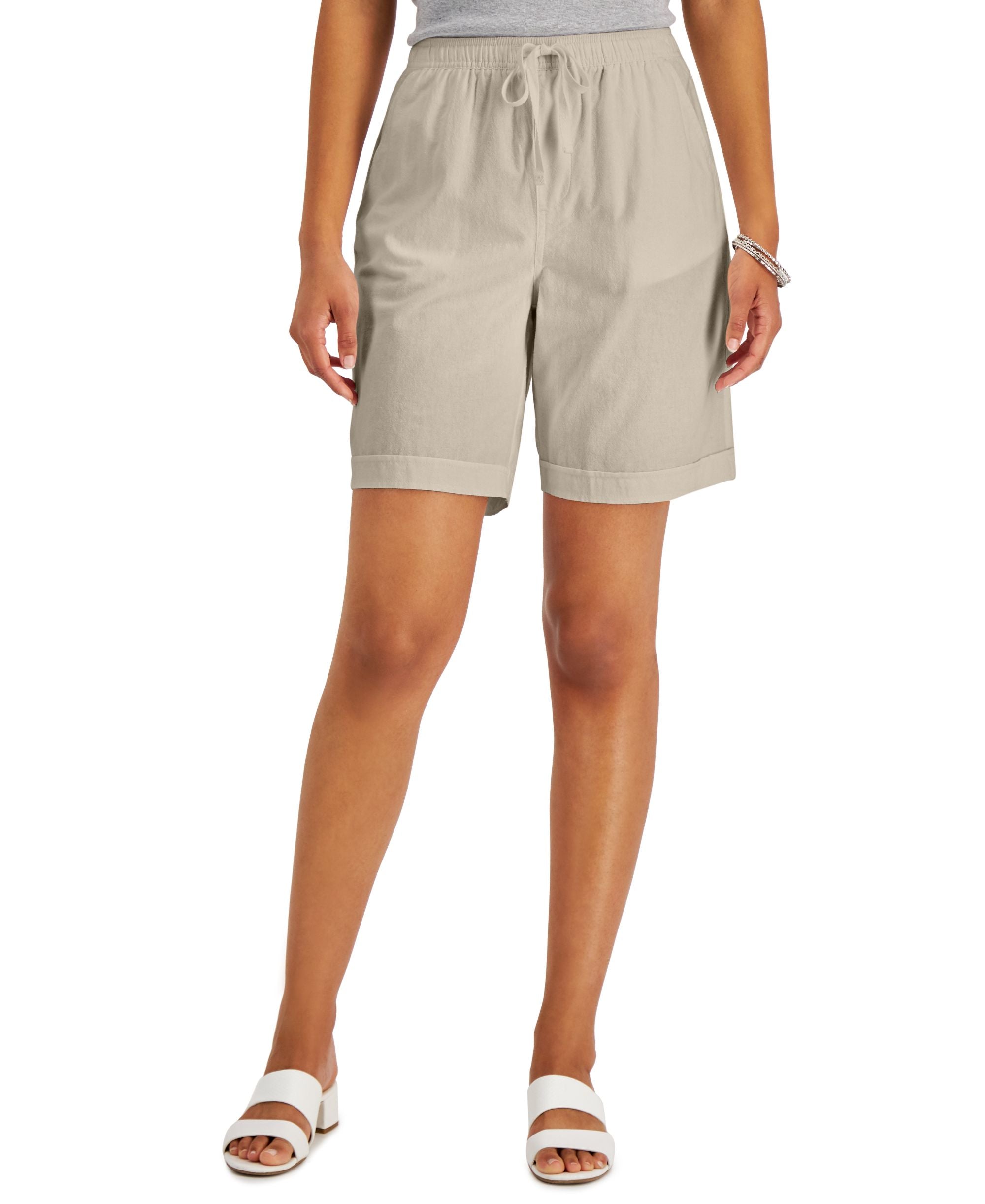 Karen Scott Petite Cotton Gemma Premium Shorts