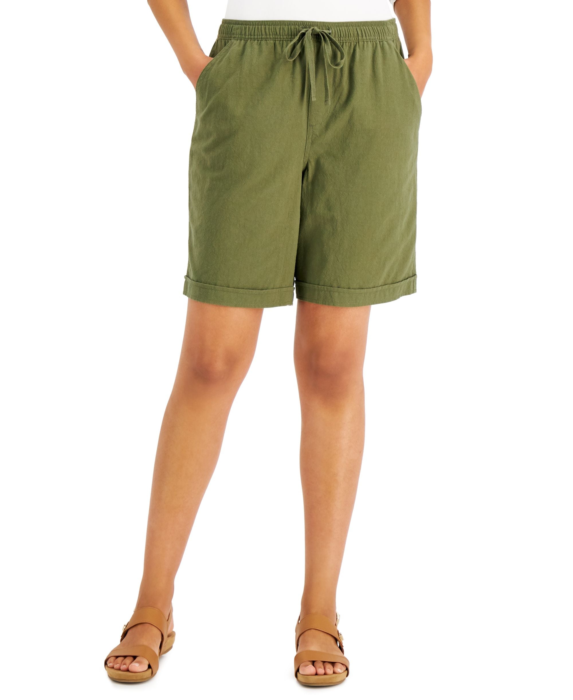 Karen Scott Petite Cotton Gemma Premium Shorts