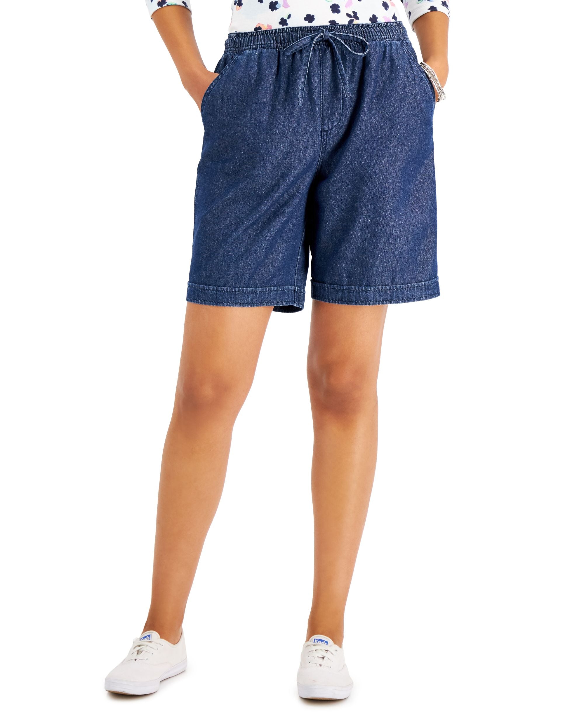 Karen Scott Petite Cotton Gemma Premium Shorts