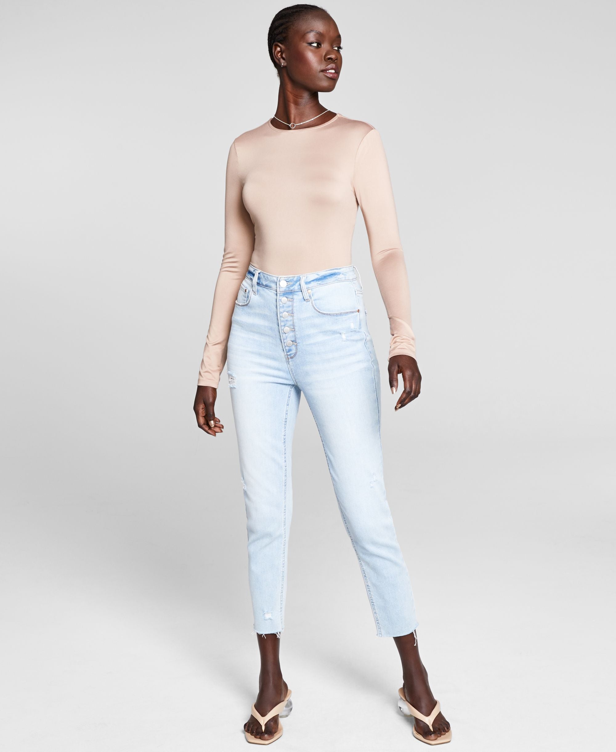 Women's Long-Sleeve Crewneck Bodysuit