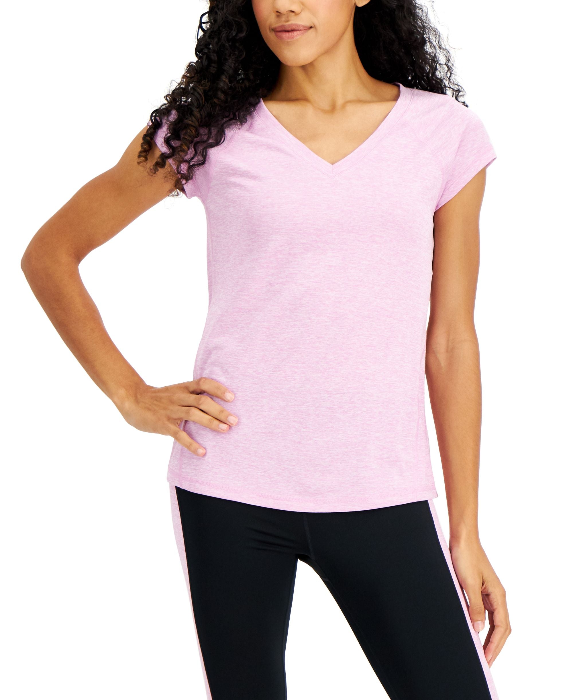 ID Ideology Womens Essentials Rapidry Heathered Performance T-Modern Shirt