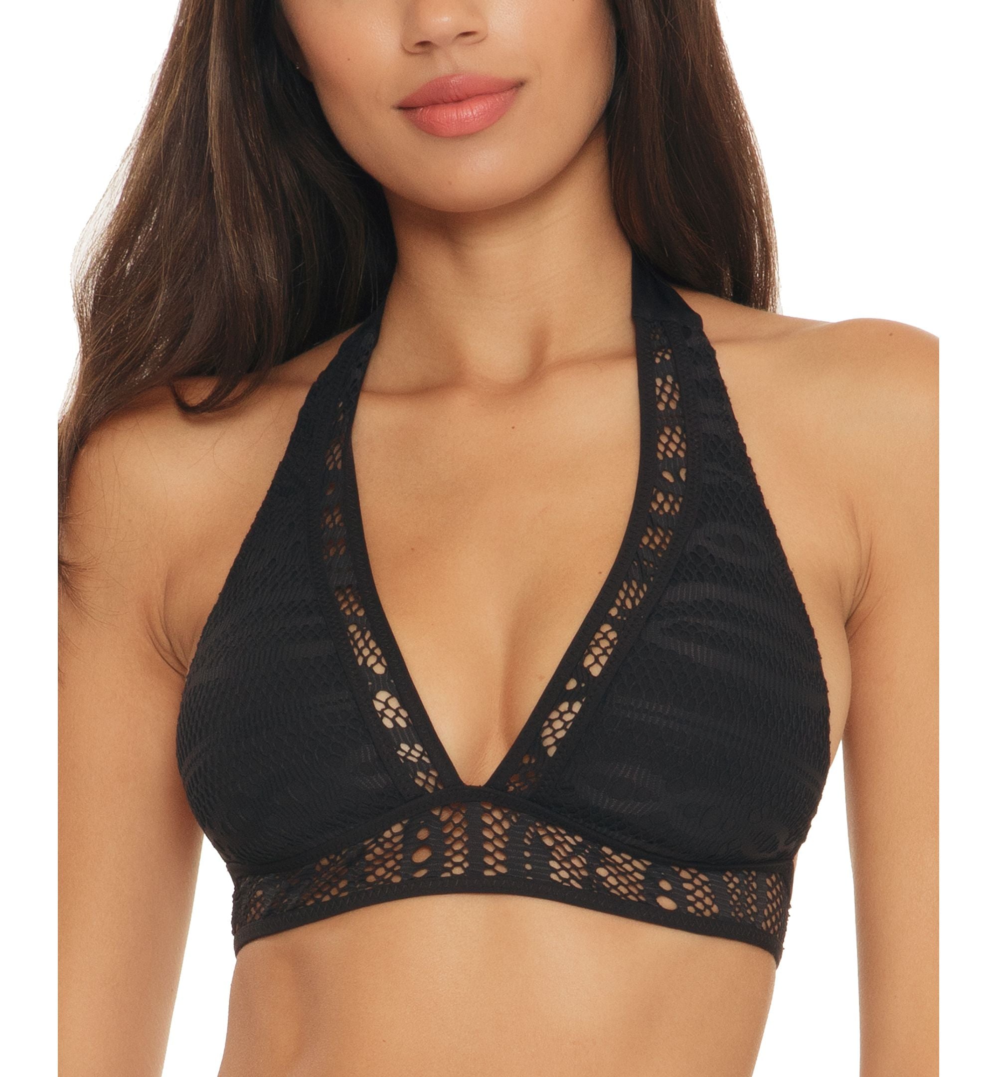 Color Play Courtney Crochet Halter Bikini Premium Top