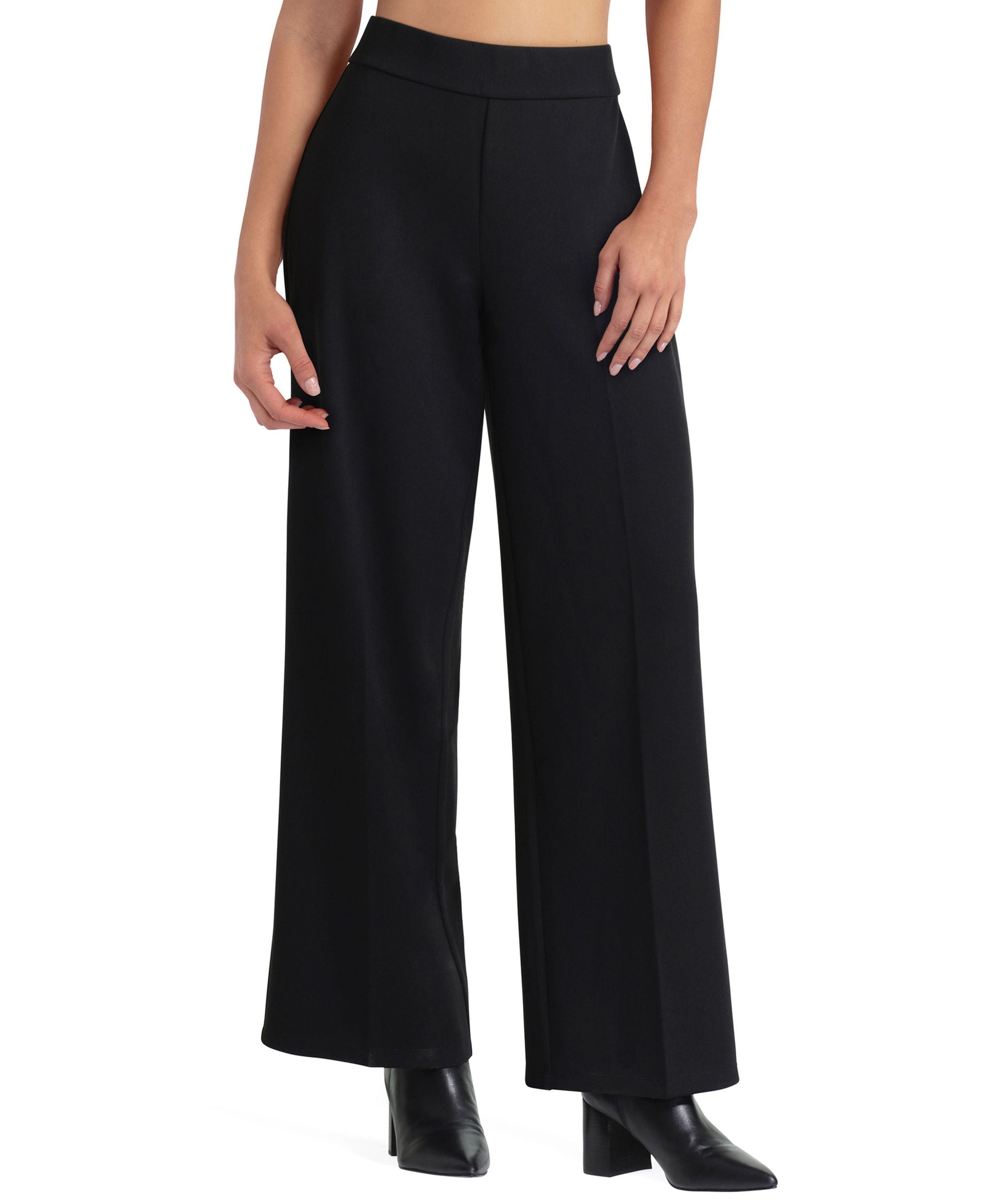 Womens Wide-Leg Signature Pants